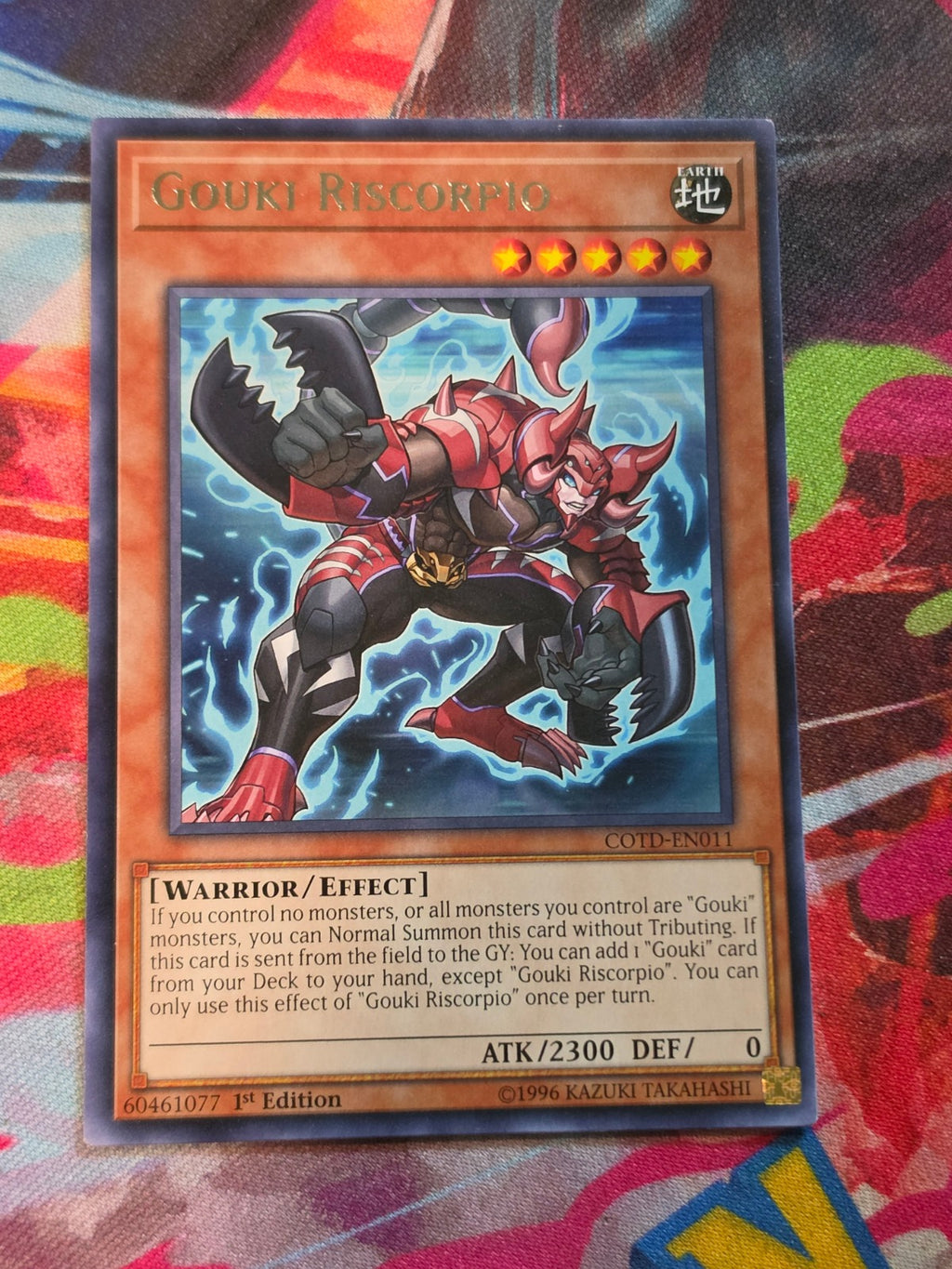 Gouki Riscorpio Rare Code of the Duelist COTD-EN011 LP