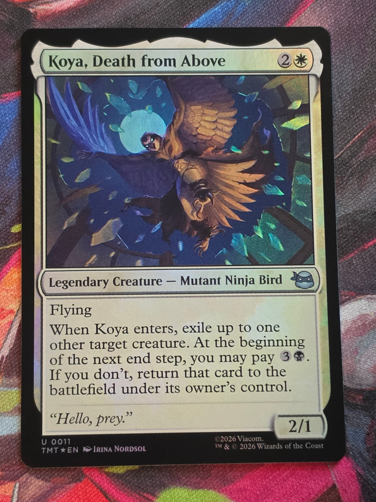 Koya, Death from Above - 11 - Teenage Mutant Ninja Turtles - U - Foil - NM MTG