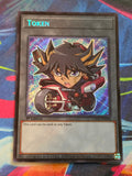 Token (Yusei) Secret Rare Legendary 5D's Decks L5DD-ENS04 LP
