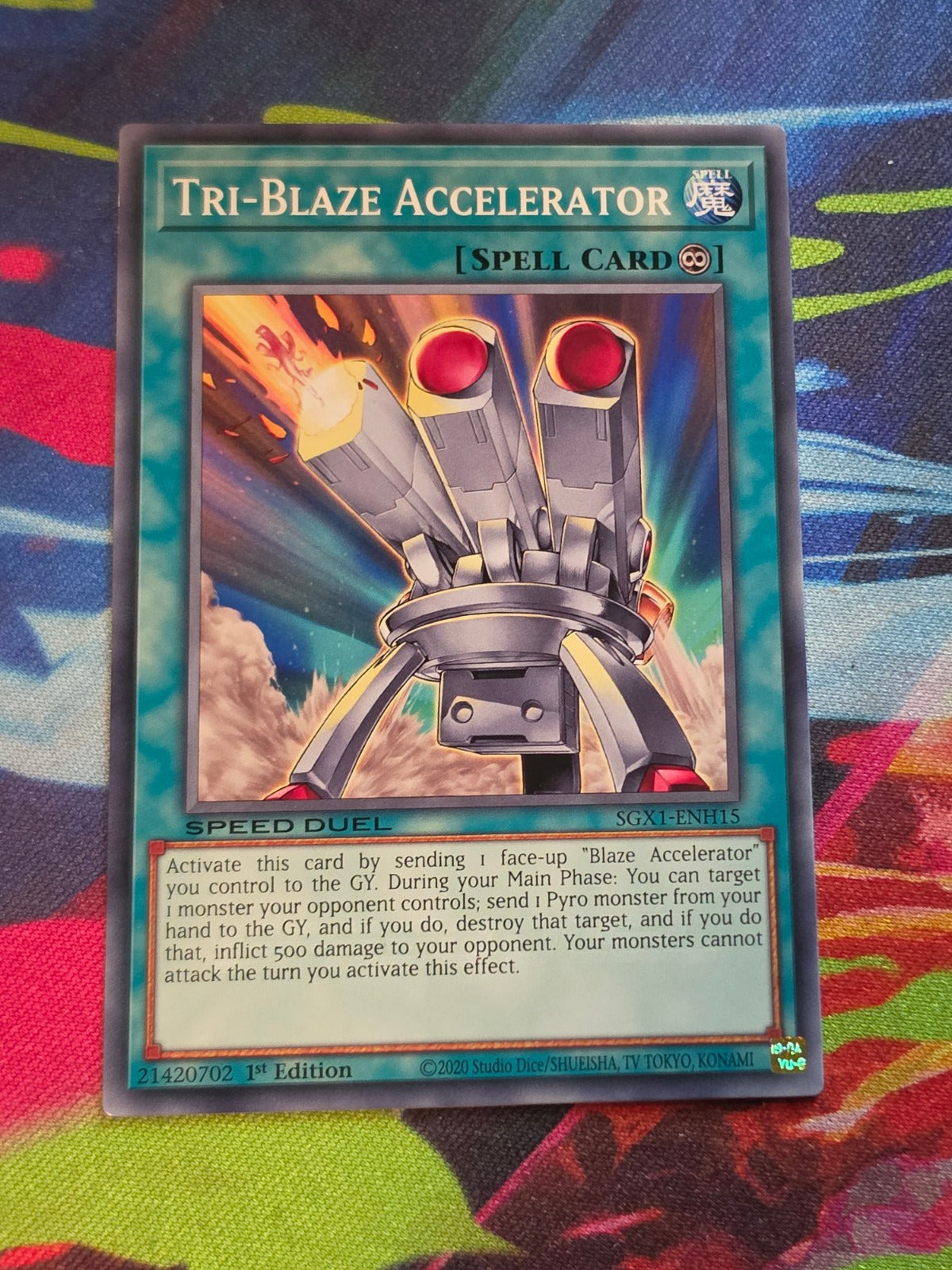 Tri-Blaze Accelerator Common Speed Duel GX: Duel Academy Box SGX1-ENH15 1st Edition LP Yu-Gi-Oh!