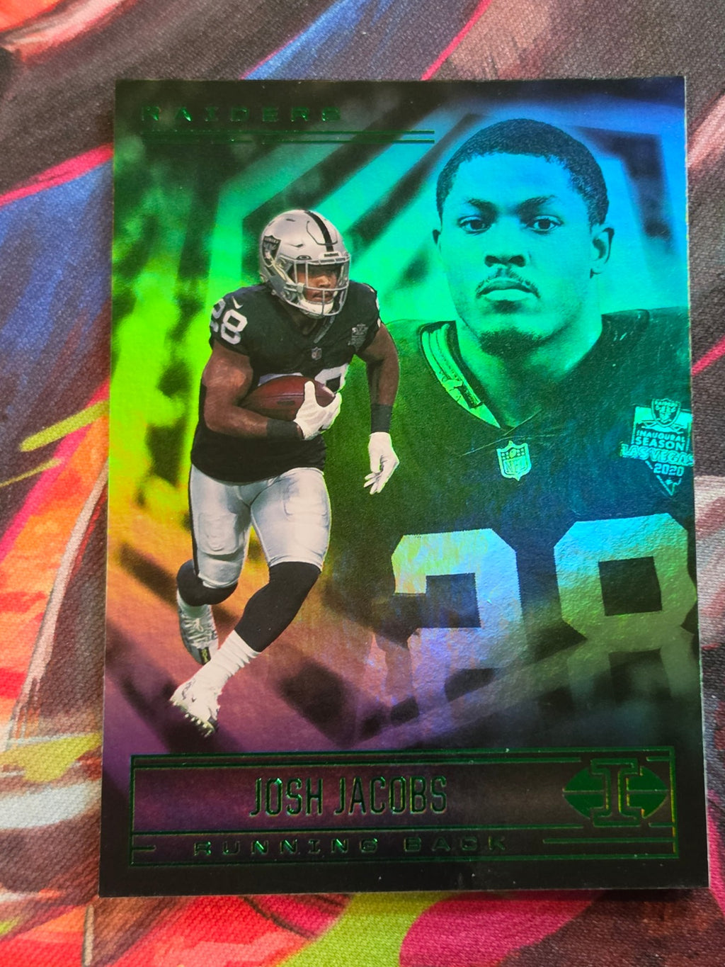 Josh Jacobs 2021 Panini Illusions 27 NM Football