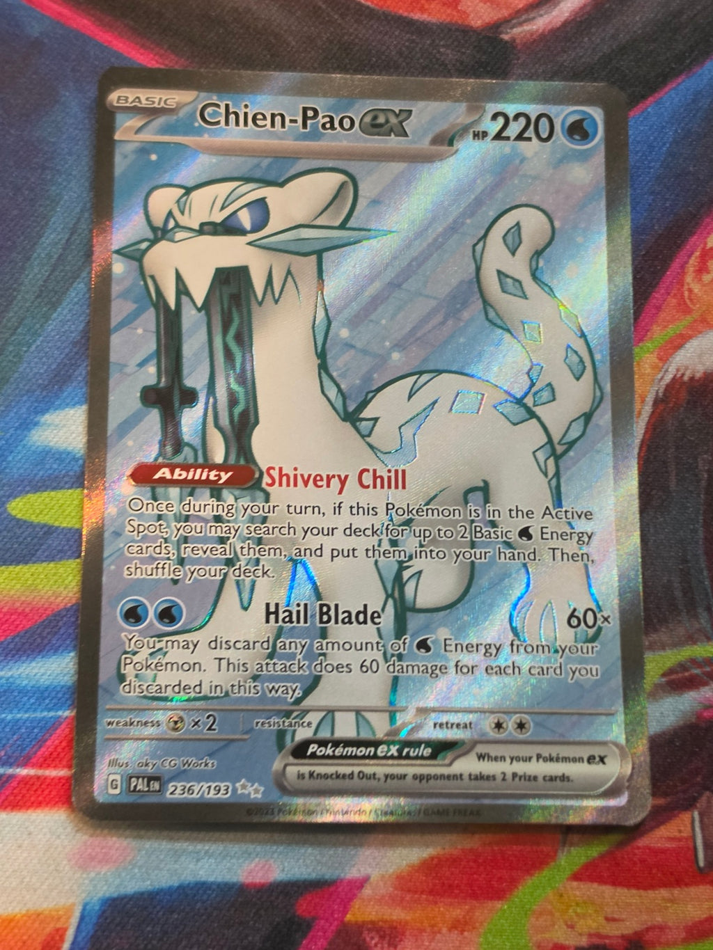 Chien-Pao ex Ultra Rare SV02: Paldea Evolved 236/193 NM Pokemon