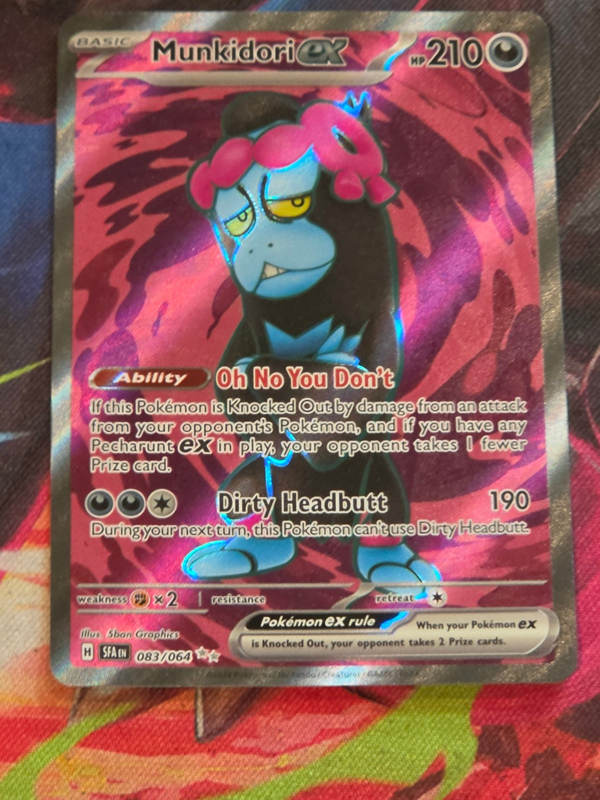 Munkidori ex Ultra Rare SV: Shrouded Fable 083/064 NM Pokemon