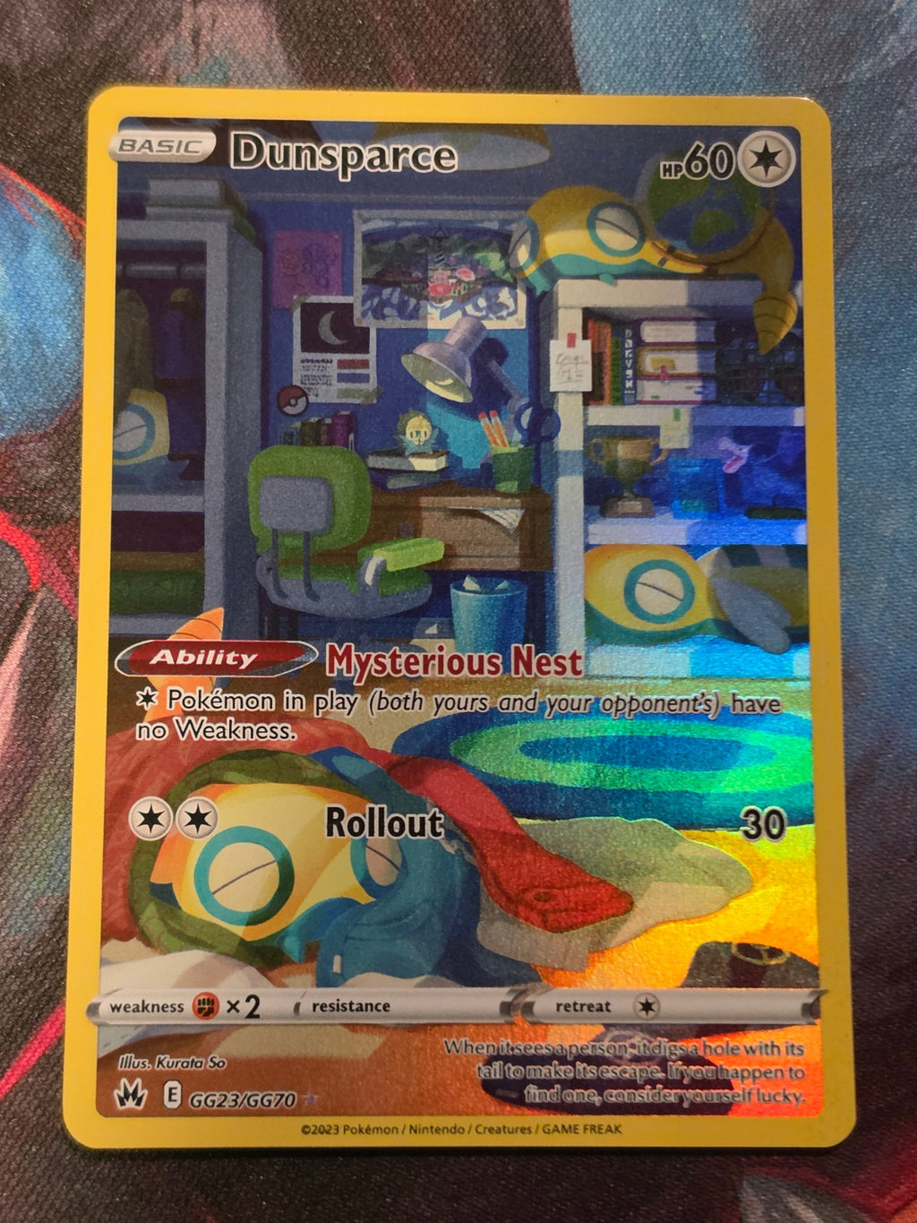 Dunsparce Ultra Rare Crown Zenith Galarian Gallery GG23/GG70 NM Pokemon