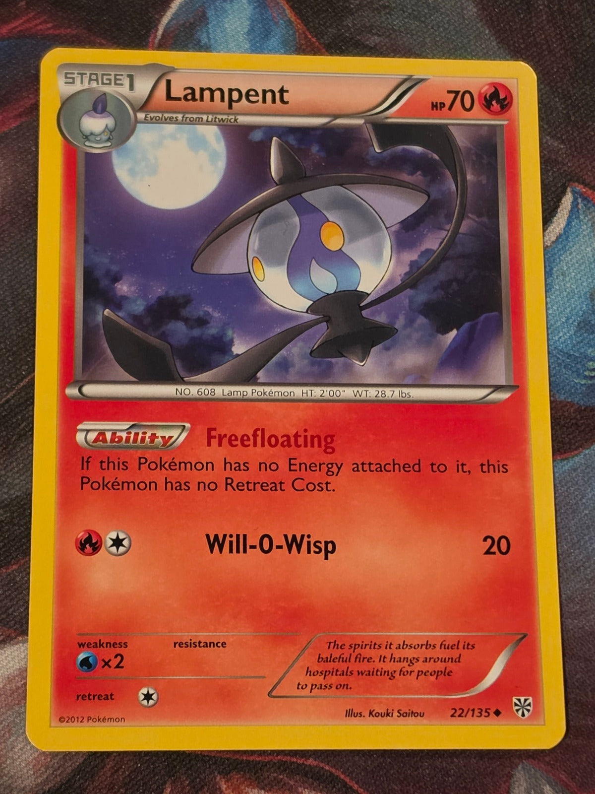 Lampent - 22/135 - Plasma Storm - Uncommon - LP - Pokemon