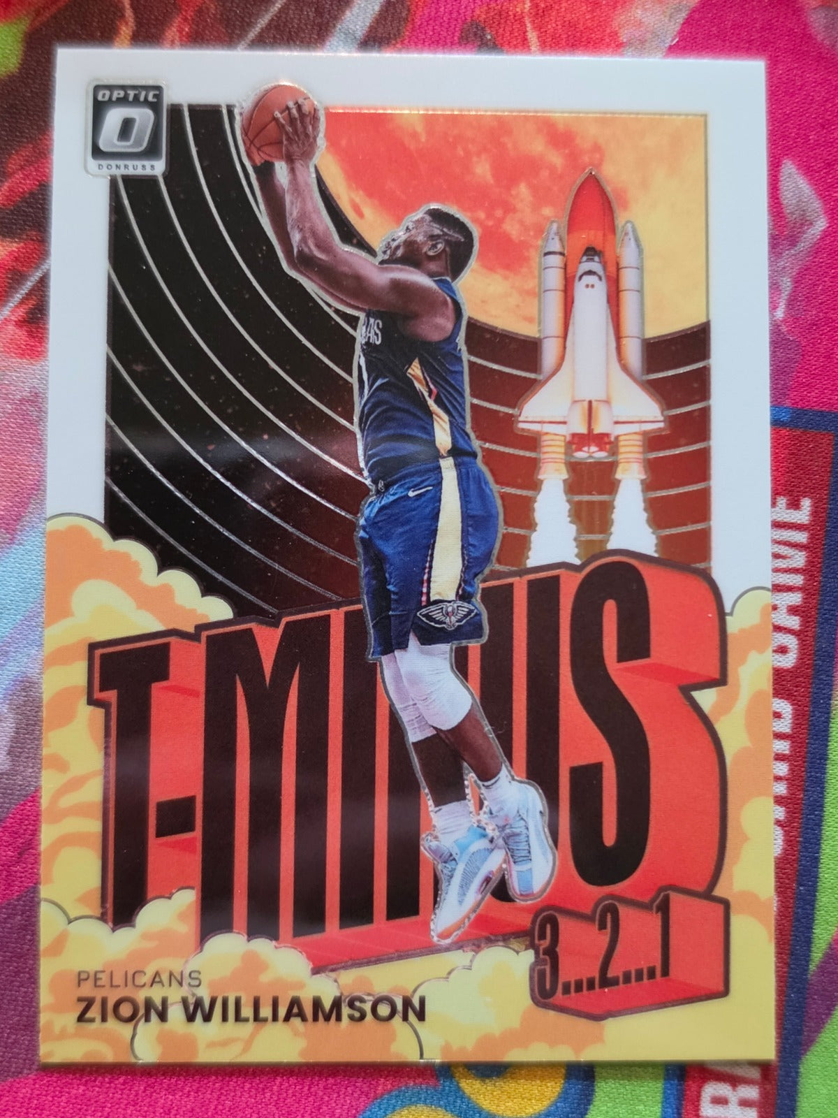 Zion Williamson 2021-22 Panini Donruss Optic T-Minus Holo #1 NM Basketball