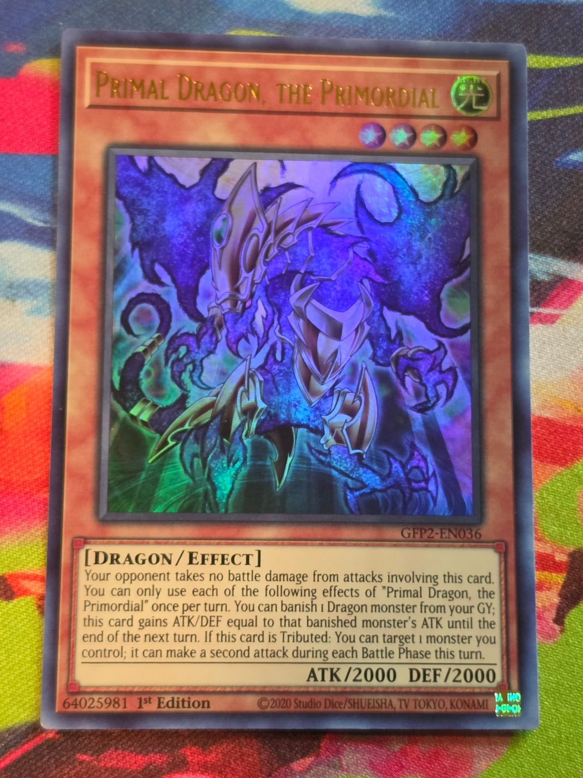 Primal Dragon, the Primordial Ultra Rare Ghosts From the Past: The 2nd Haunting GFP2-EN036 LP