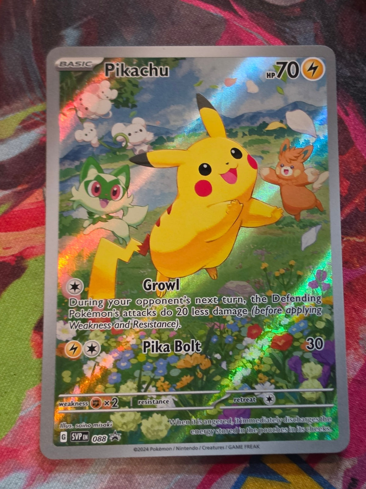 Pikachu Promo SV: Scarlet & Violet Promo Cards 088 NM Pokemon