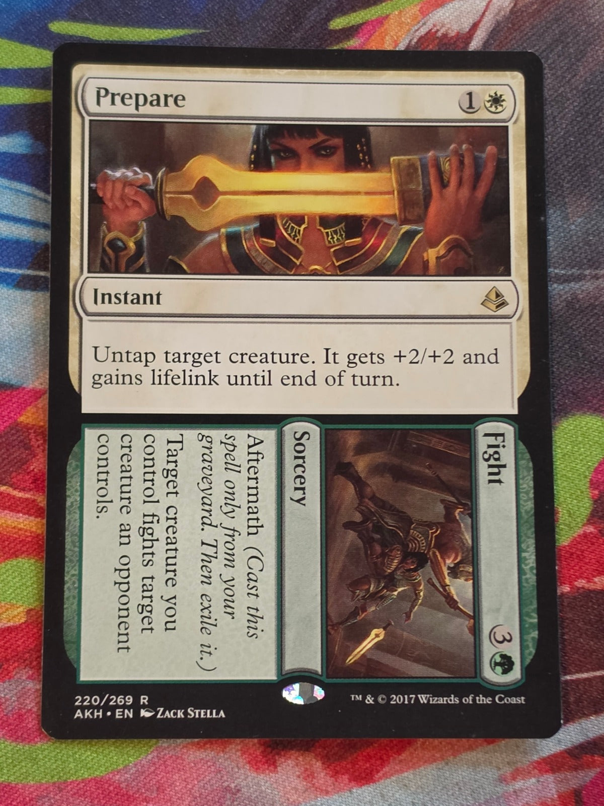 Prepare // Fight - 220 - Amonkhet - Rare - LP - MTG