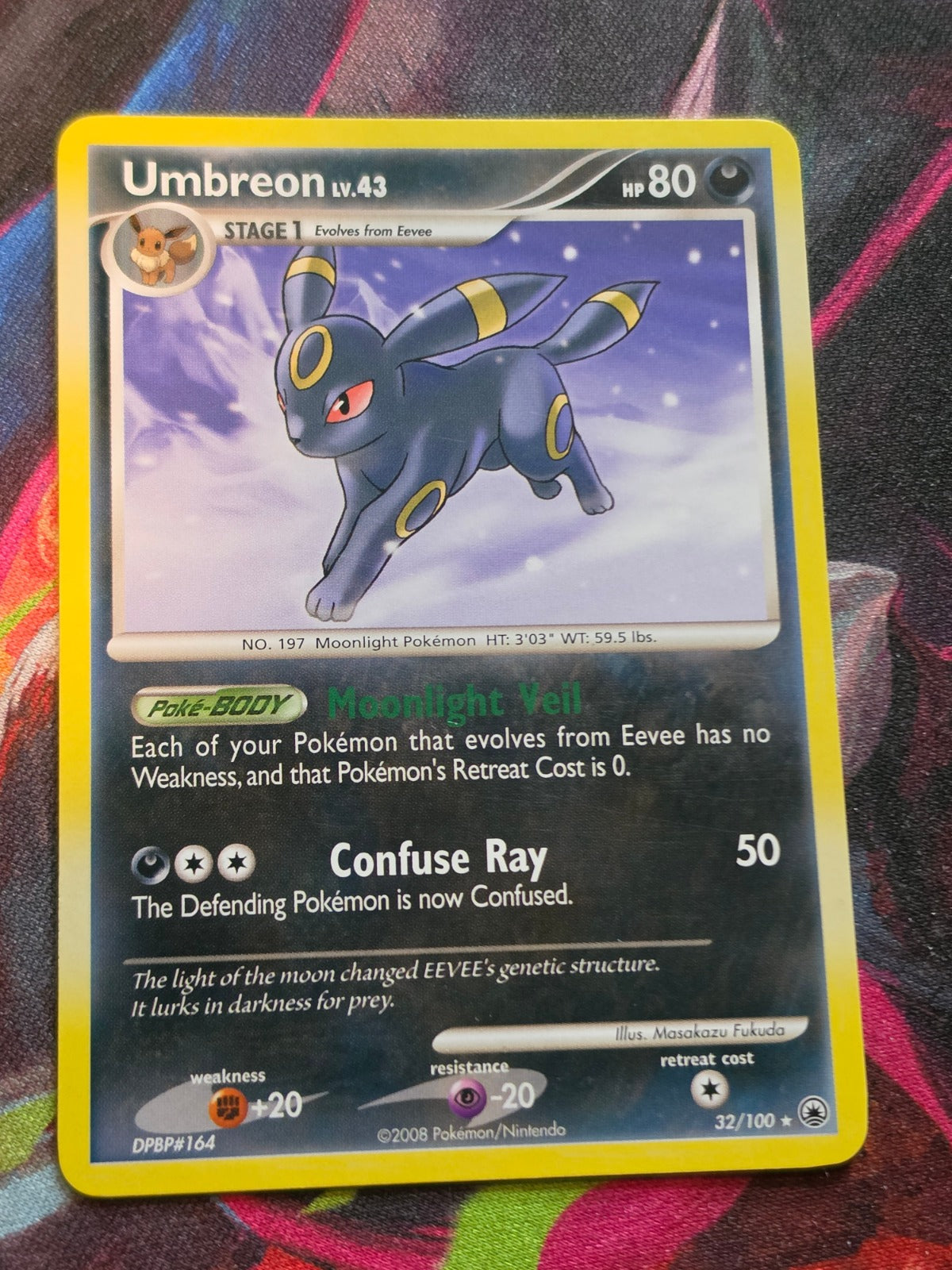 Umbreon Rare Majestic Dawn 32/100 NM-/LP+ Pokemon