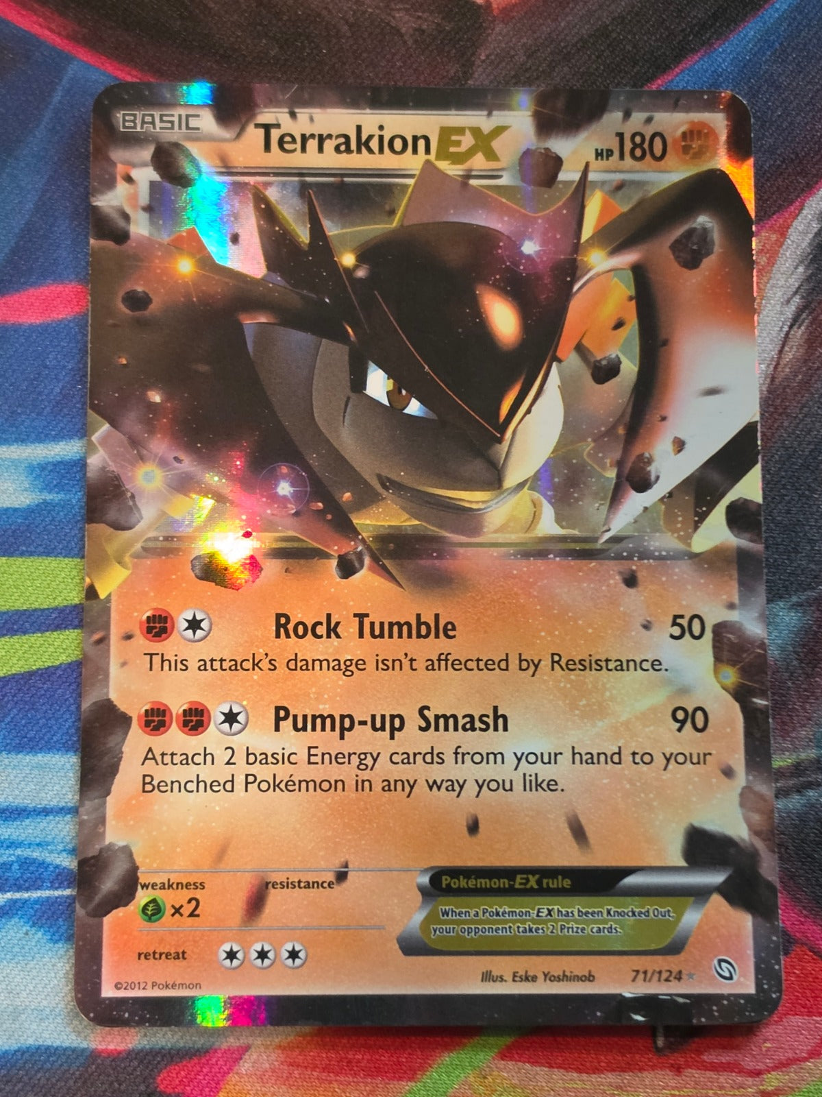 Terrakion EX Ultra Rare Dragons Exalted 71/124 LP Pokemon