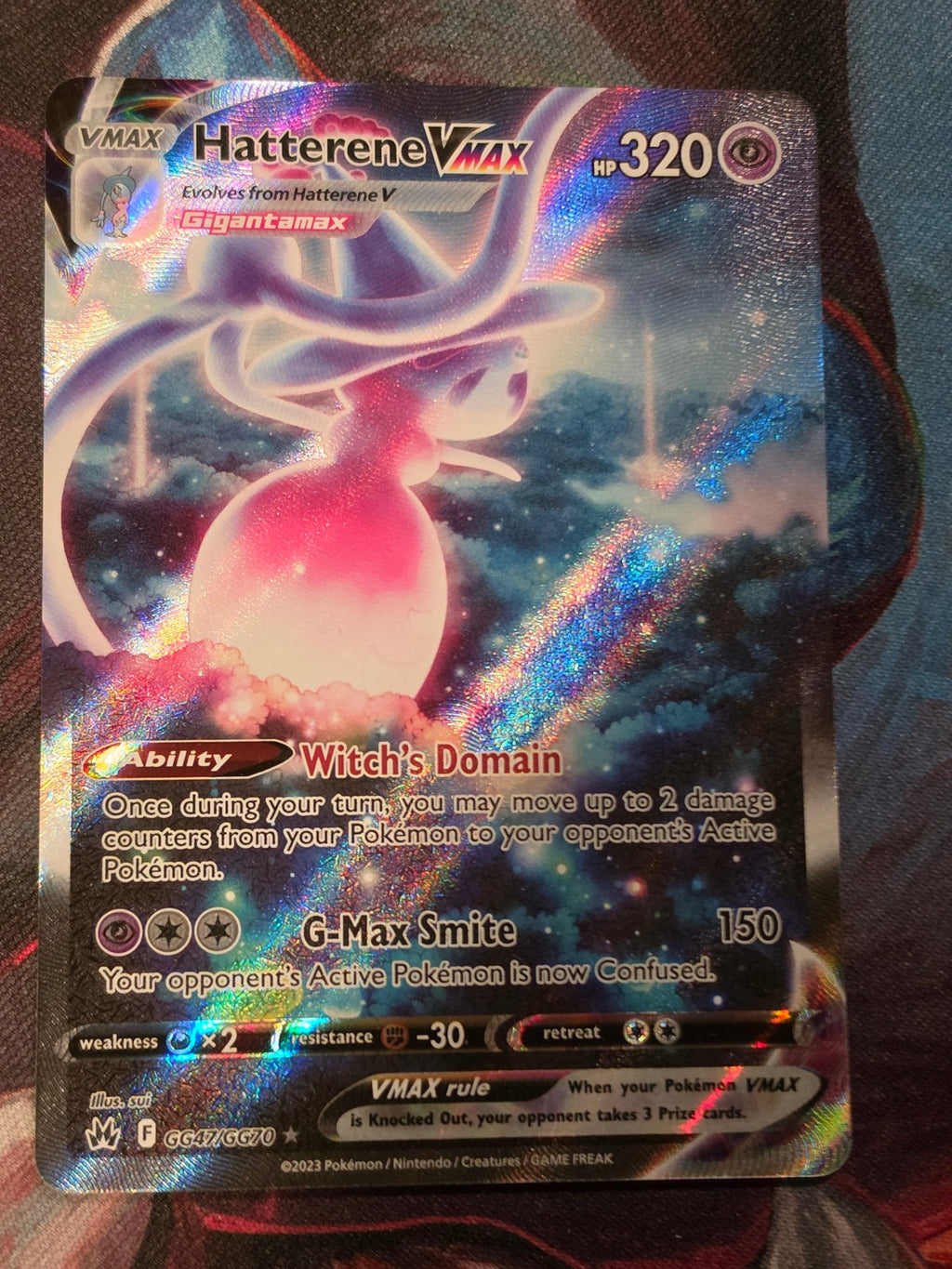 Hatterene VMAX Ultra Rare Crown Zenith Galarian Gallery GG47/GG70 NM Pokemon
