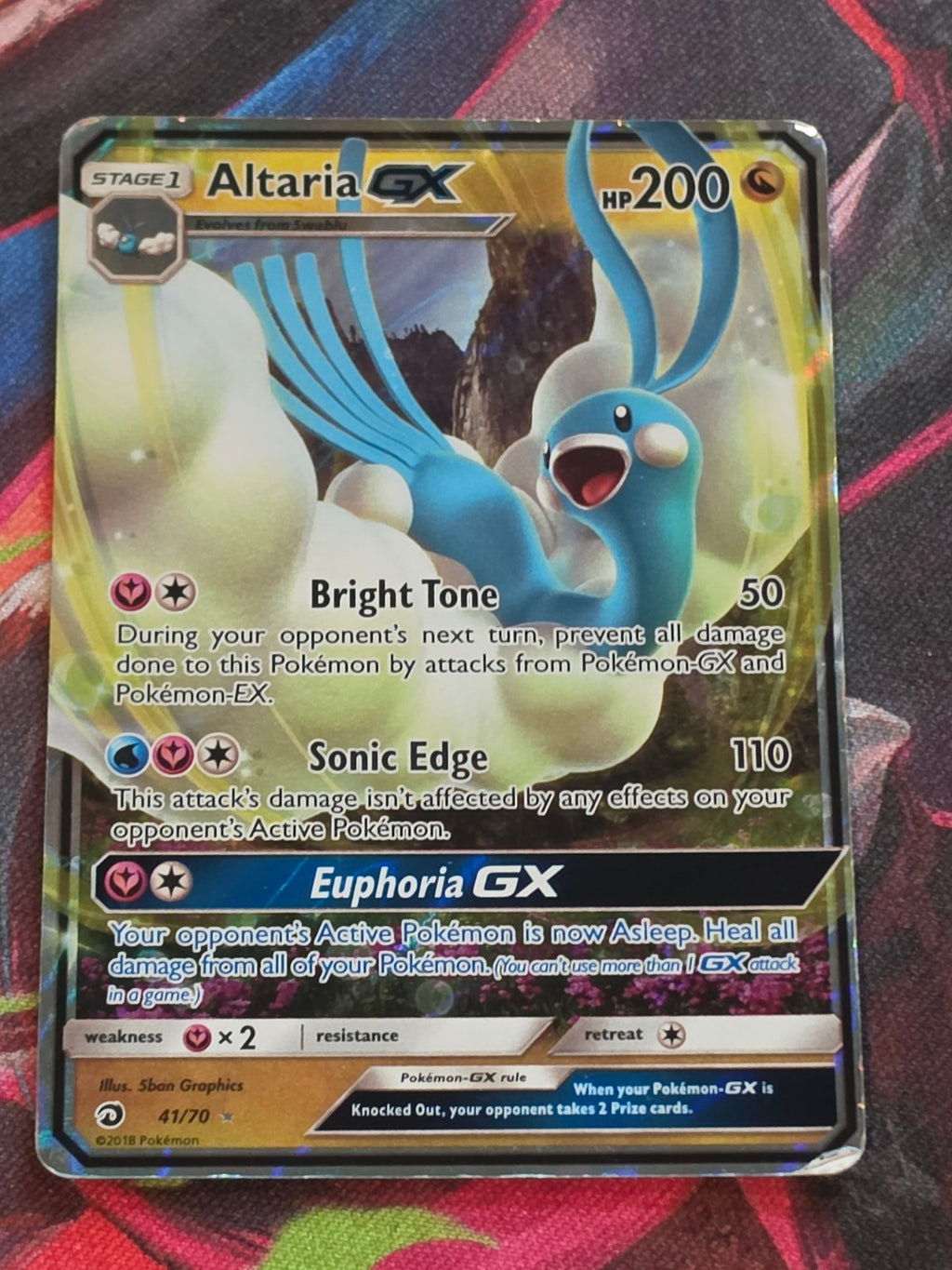 Altaria GX Ultra Rare Dragon Majesty 41/70 MP Pokemon