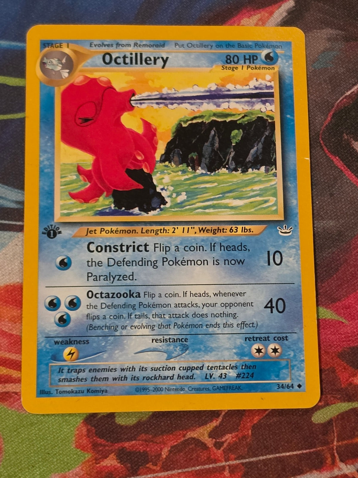 Octillery - 34/64 - Neo Revelation - Uncommon - 1st Edition - DMG Pokemon