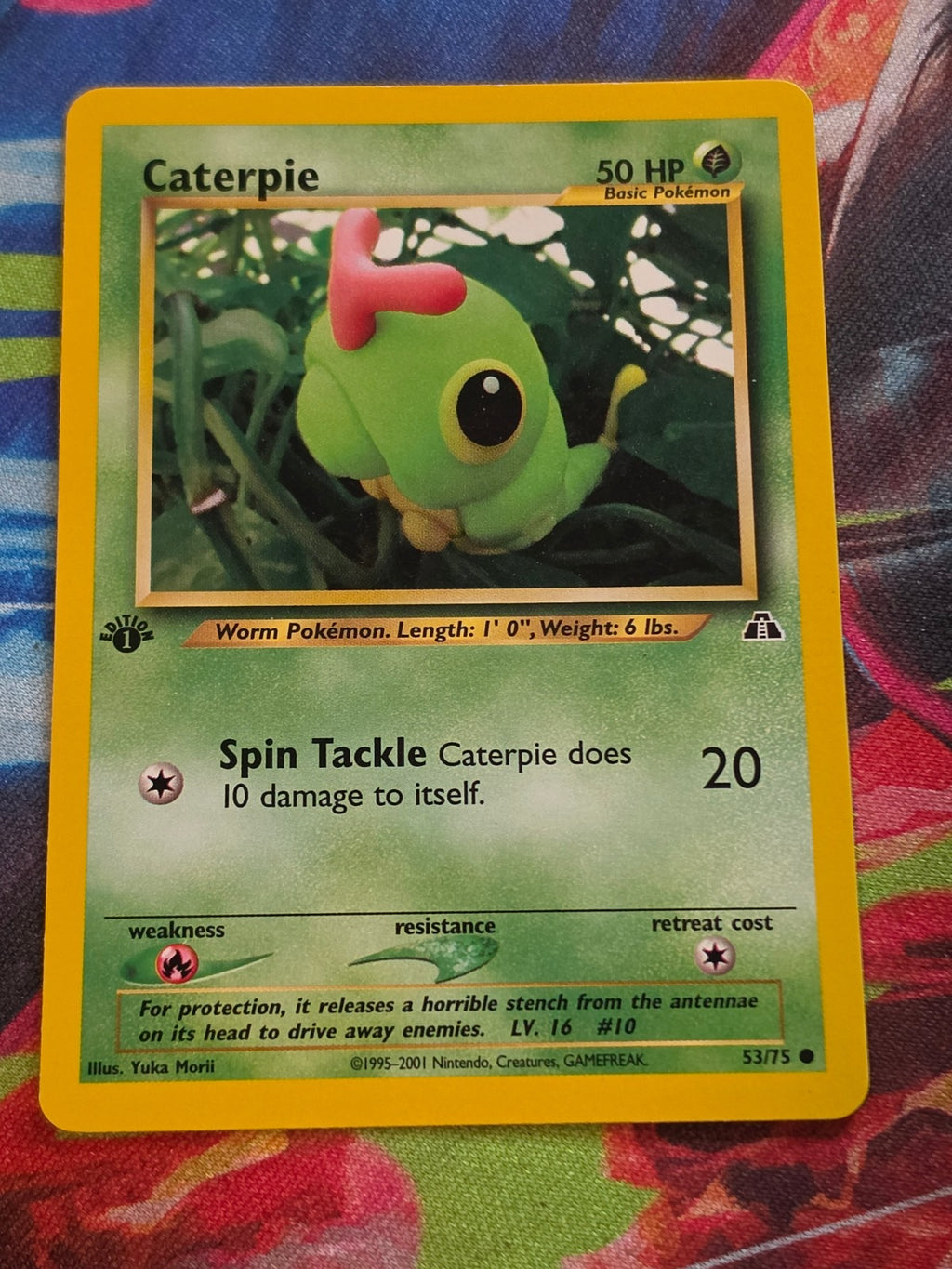 Caterpie - 53/75 - Neo Discovery - Common - 1st Edition - NM-/LP+ Pokemon