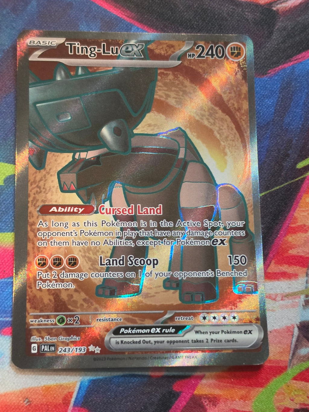 Ting-Lu ex Ultra Rare SV02: Paldea Evolved 243/193 LP+ Pokemon
