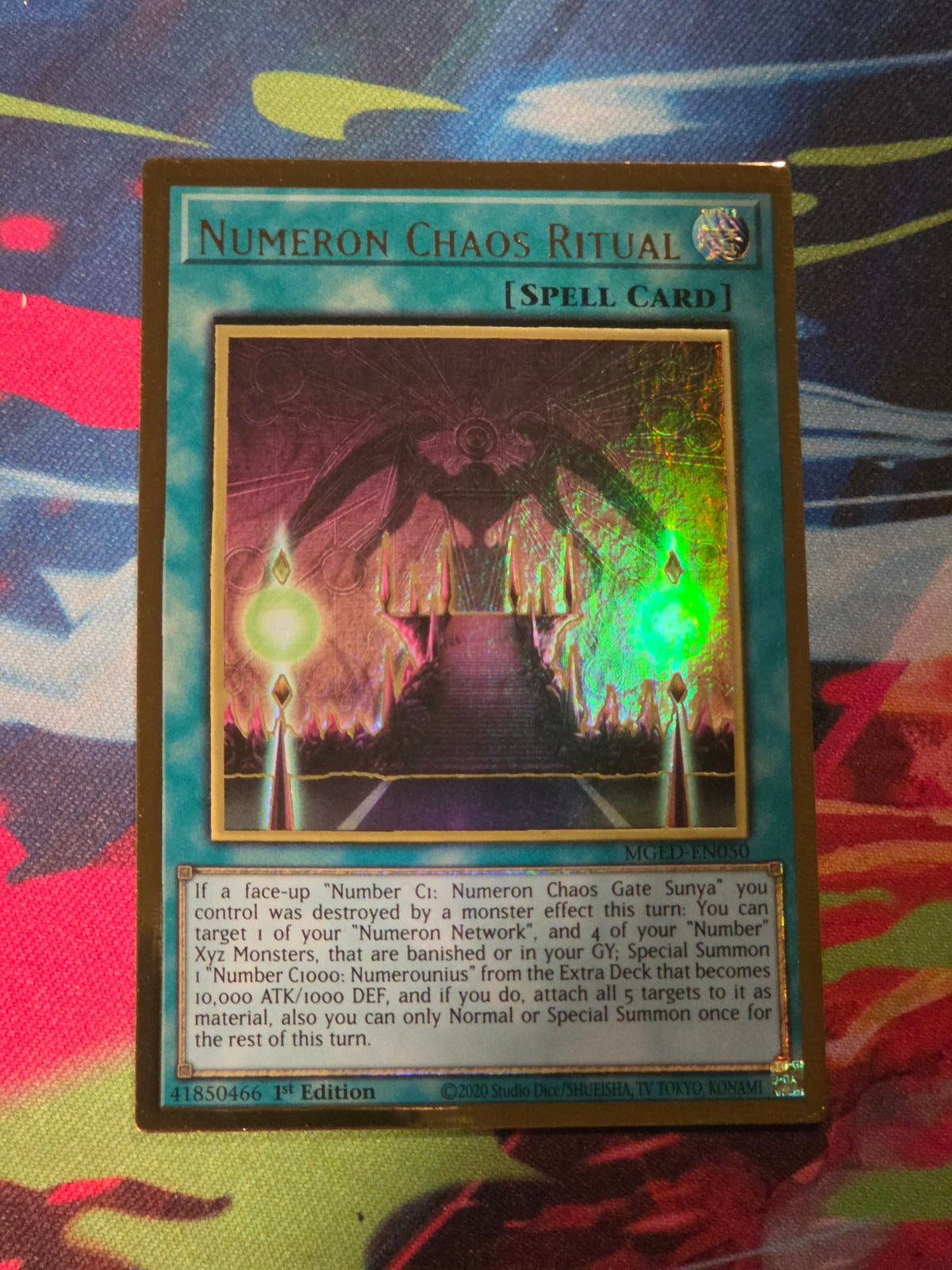 Numeron Chaos Ritual Premium Gold Rare Maximum Gold: El Dorado MGED-EN050 1st Edition LP Yu-Gi-Oh!