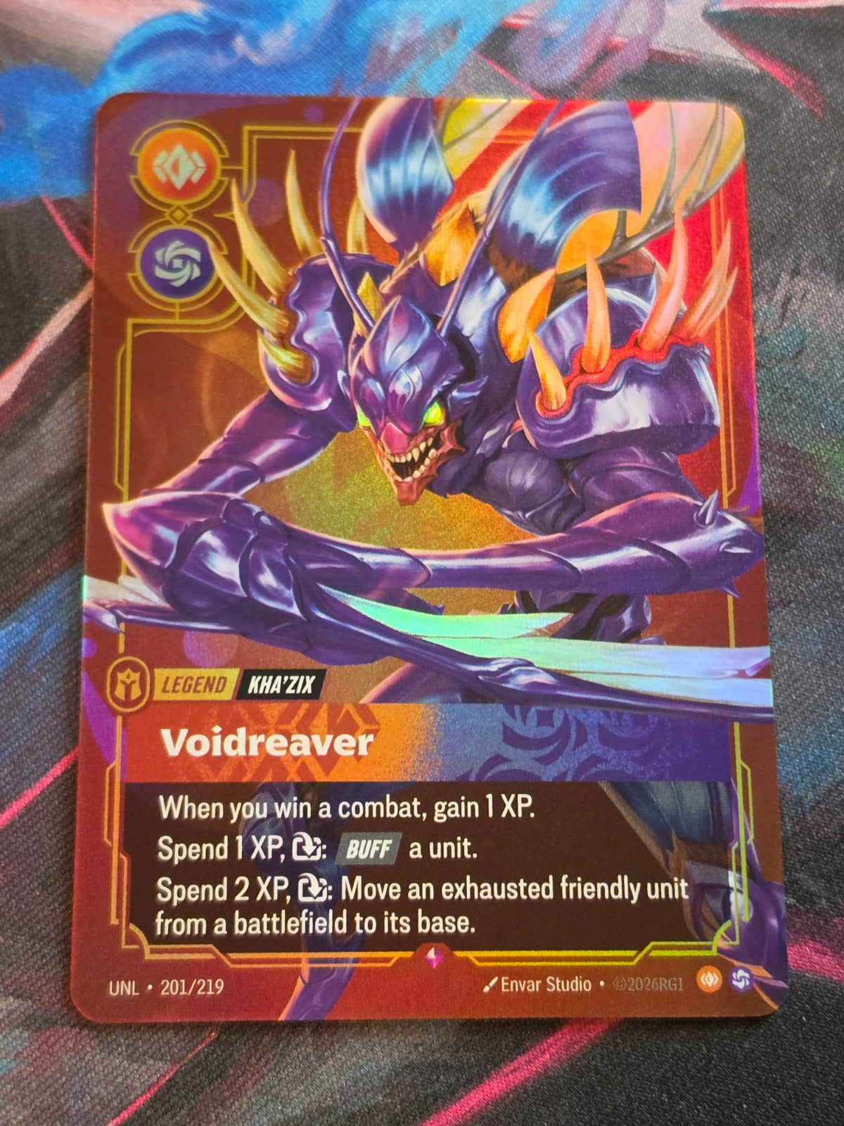 Kha'Zix, Voidreaver - 201/219 - Unleashed - Rare - NM
