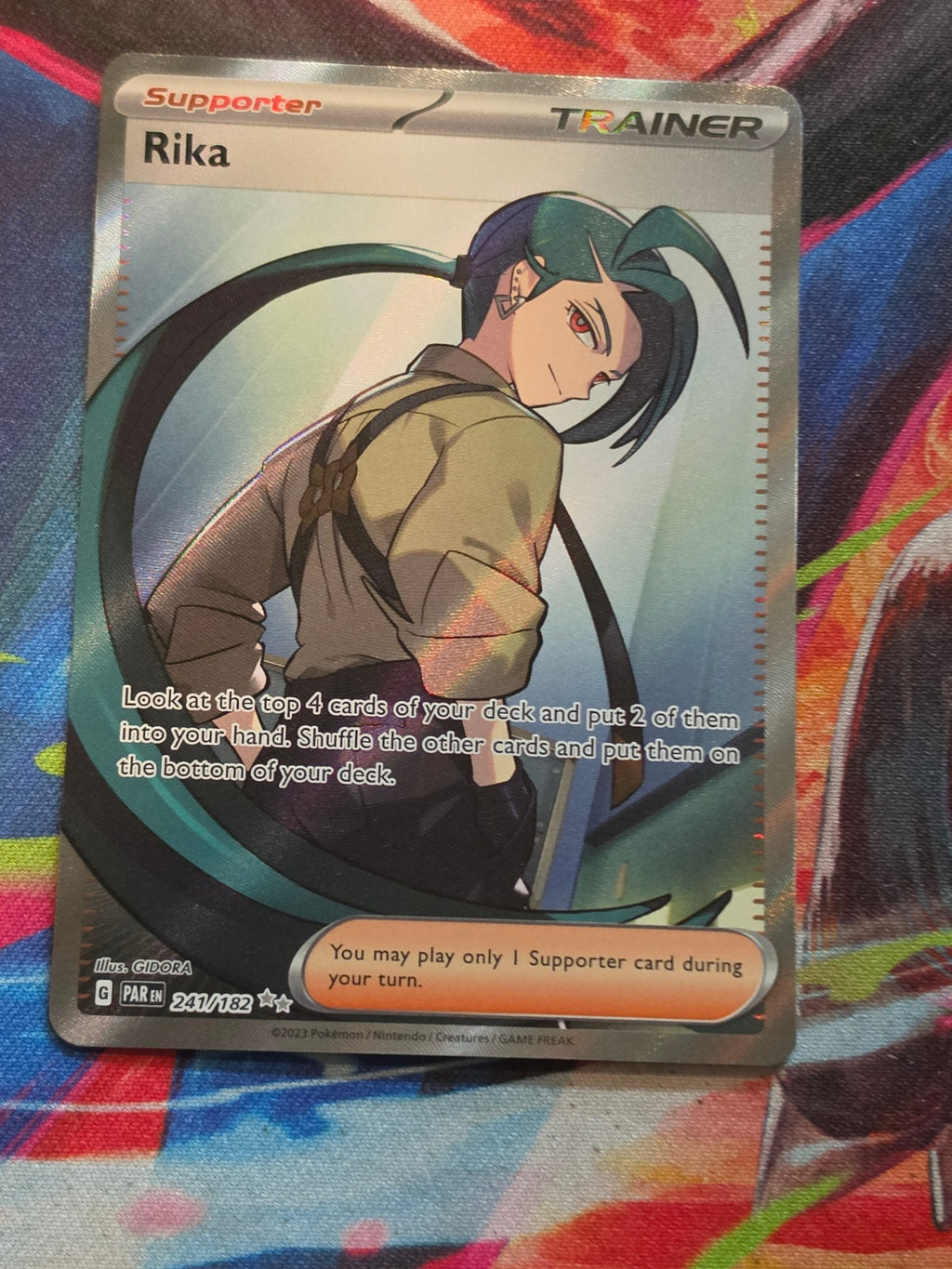 Rika Ultra Rare SV04: Paradox Rift 241/182 NM Pokemon