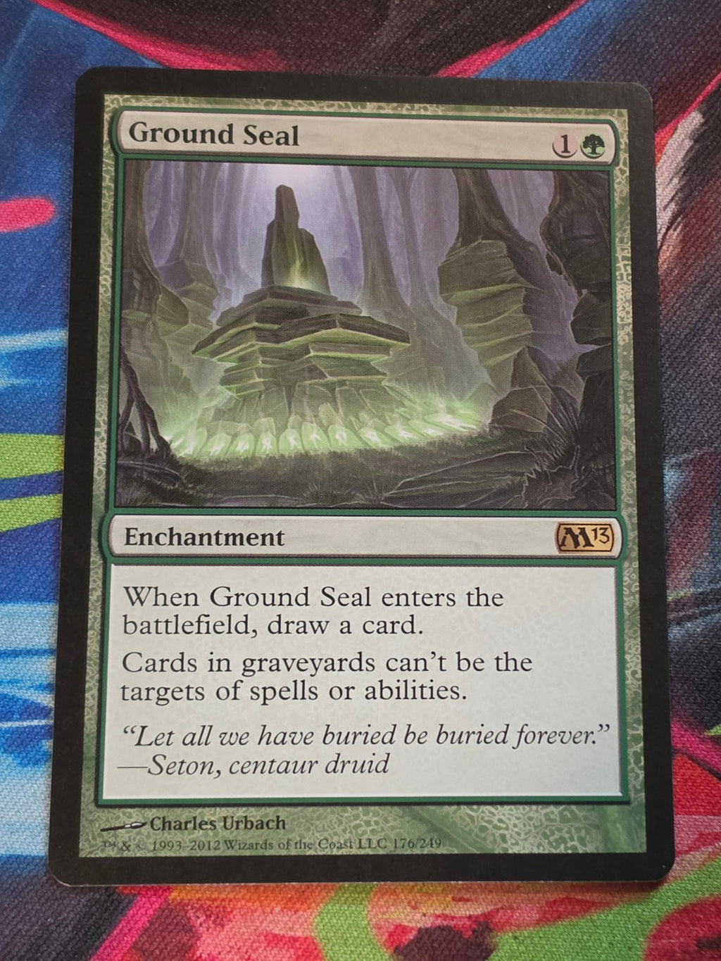Ground Seal #176 Magic 2013 (M13) Rare LP MTG