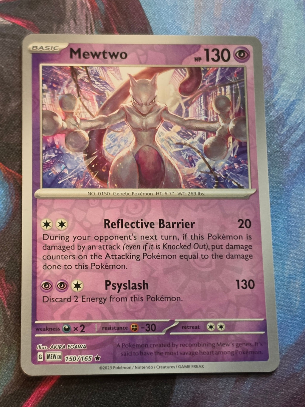 Mewtwo Reverse Holo Rare Scarlet & Violet 151 150/165 NM Pokemon