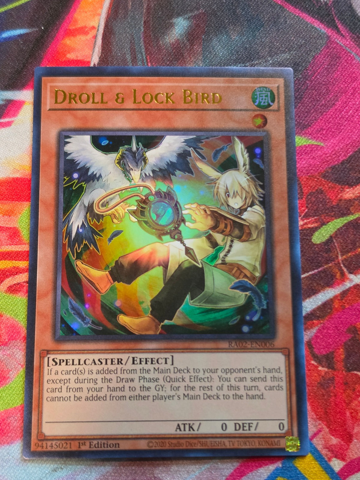 Droll & Lock Bird (Alternate Art) (UR) Ultra Rare 25th Anniversary Rarity Collection II RA02-EN006 NM