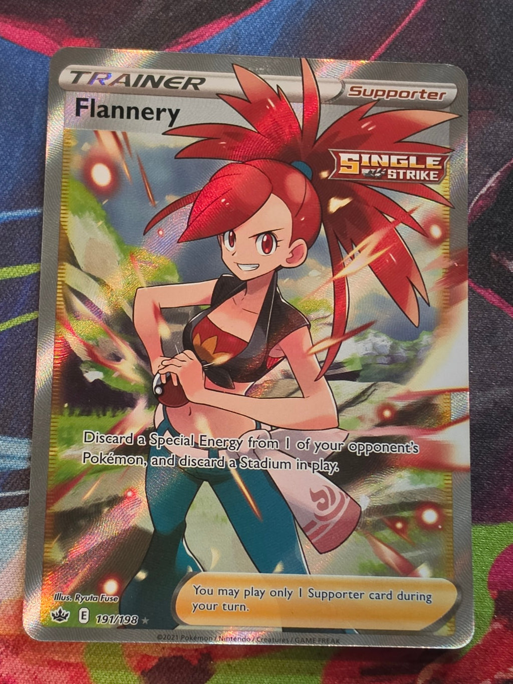 Flannery (Full Art) Ultra Rare SWSH06: Chilling Reign 191/198 NM Pokemon