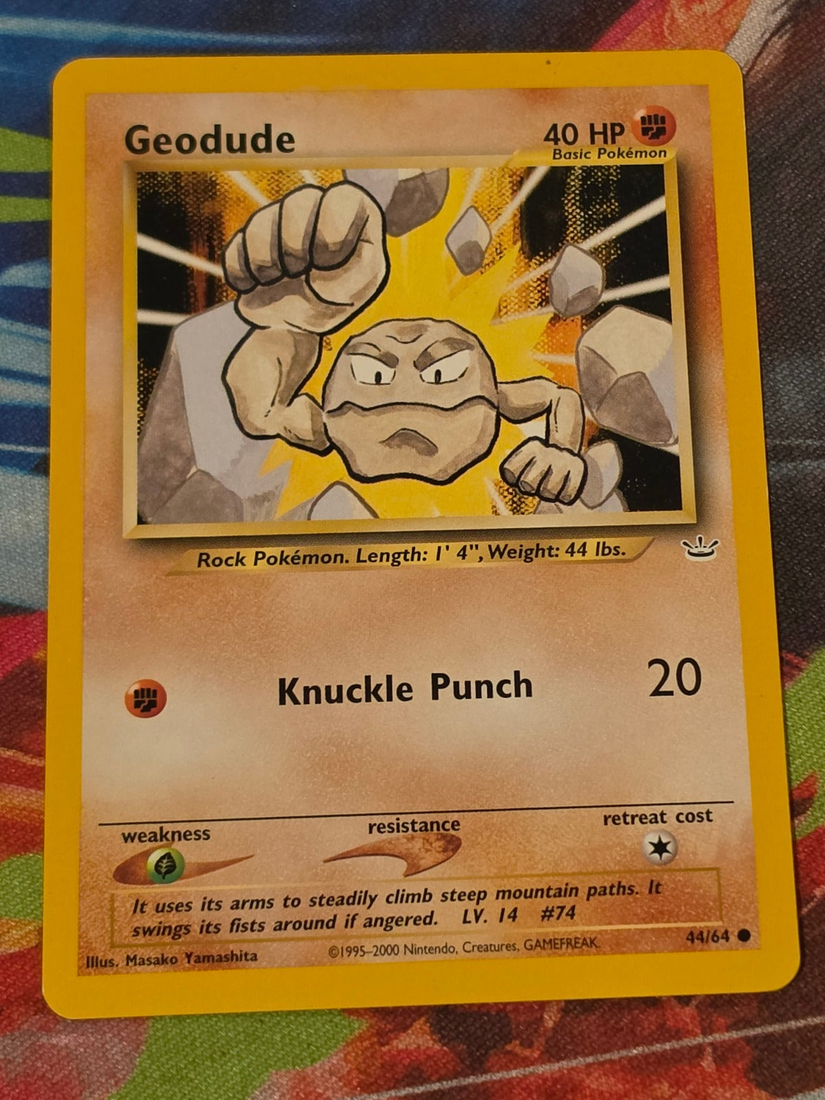 Geodude - 44/64 - Neo Revelation - Common - Unlimited - NM Pokemon