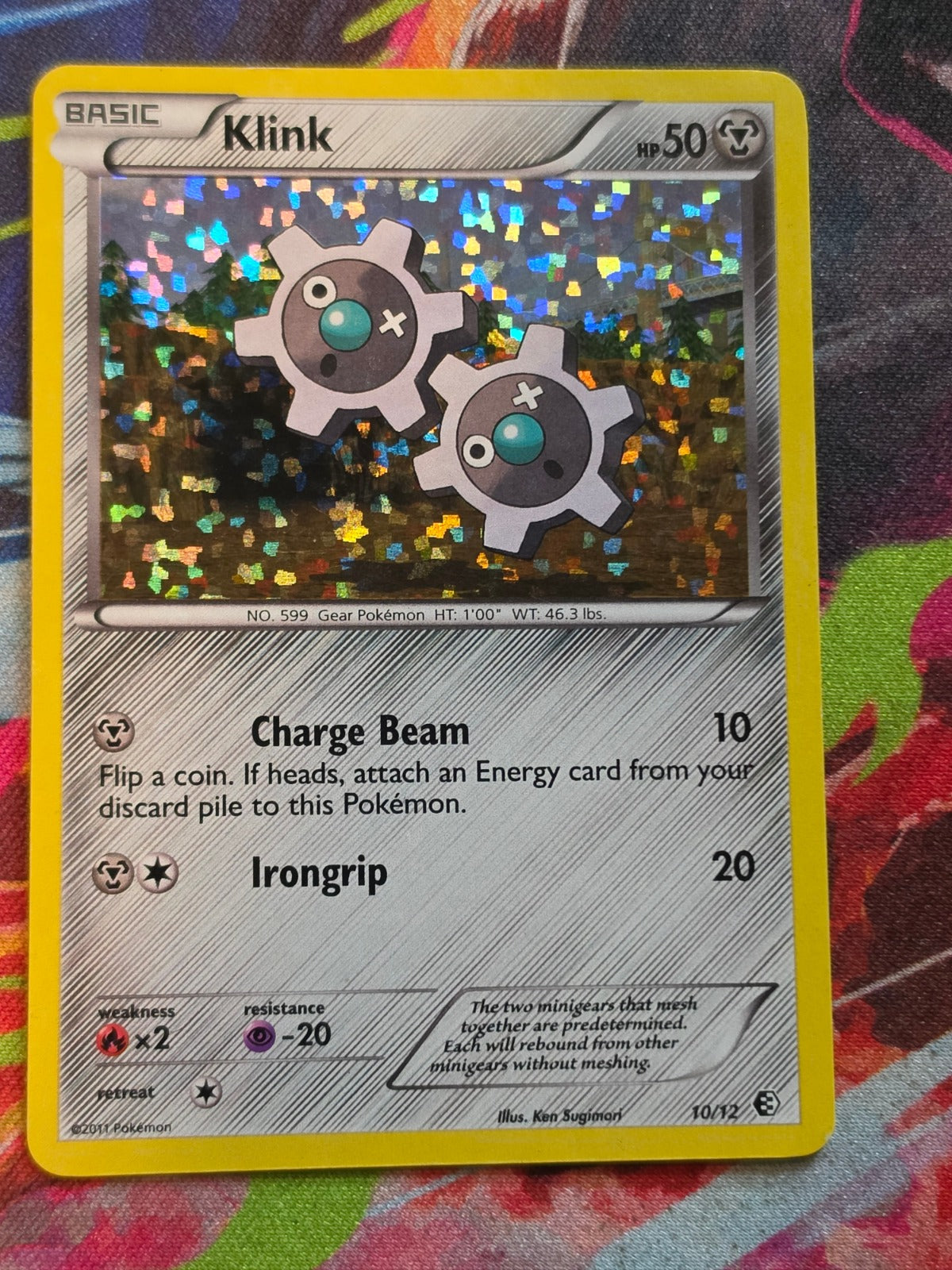 Klink Holo Promo McDonald's Promos 2011 010/012 MP Pokemon