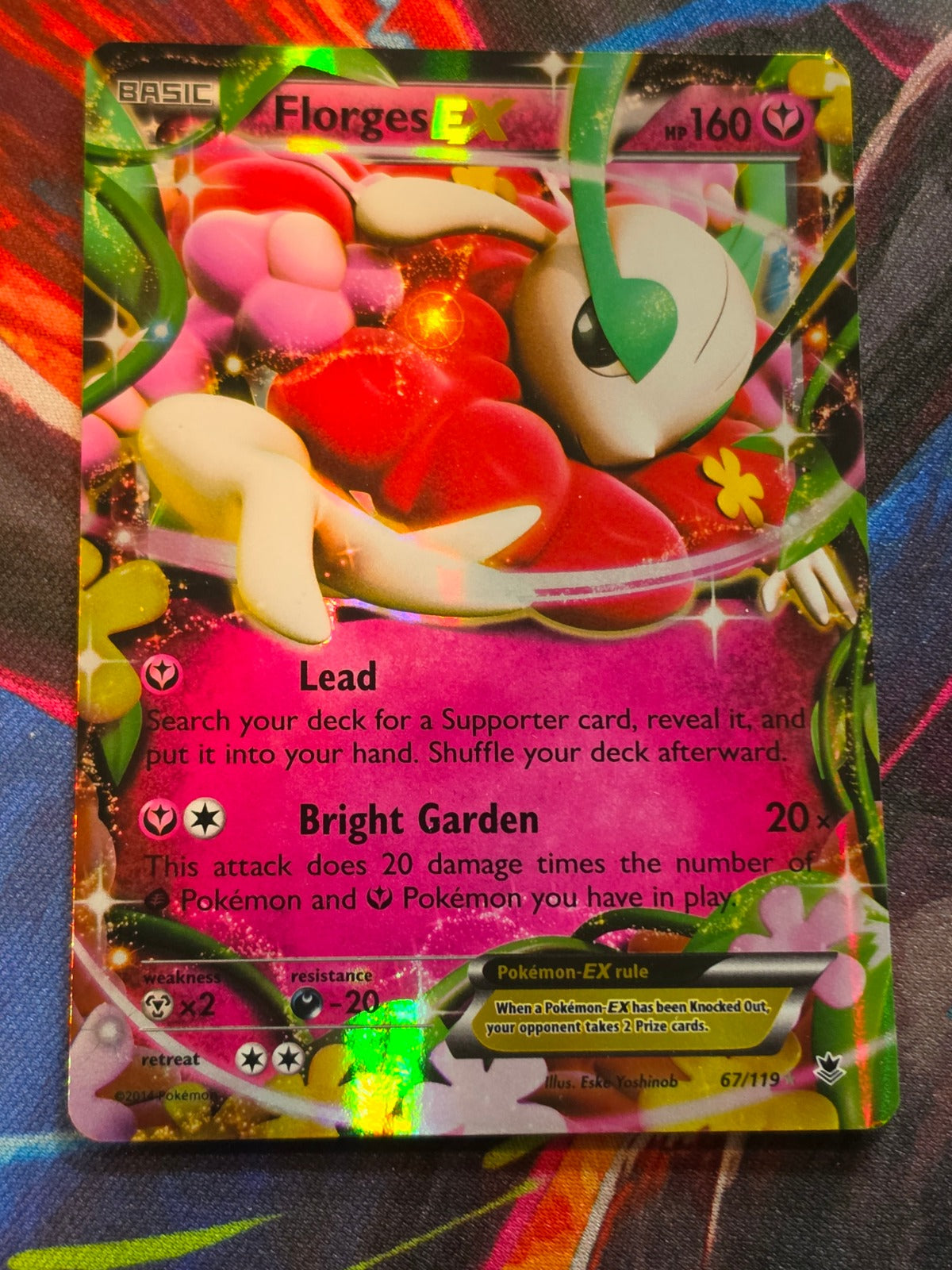 Florges EX - 67/119 - XY - Phantom Forces - Ultra Rare - NM-/LP+ Pokemon