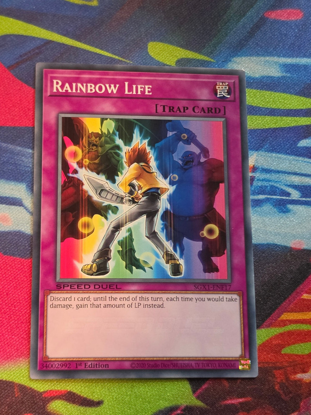 Rainbow Life Common Speed Duel GX: Duel Academy Box SGX1-ENF17 1st Edition 1st Edition LP Yu-Gi-Oh!