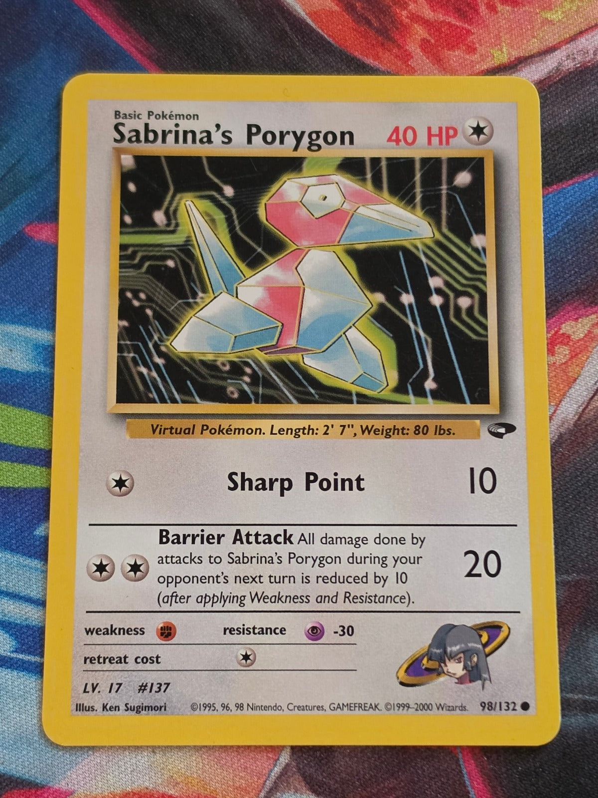 Sabrina's Porygon - 098/132 - Gym Challenge - Common - Unlimited - NM-/LP+ Pokemon