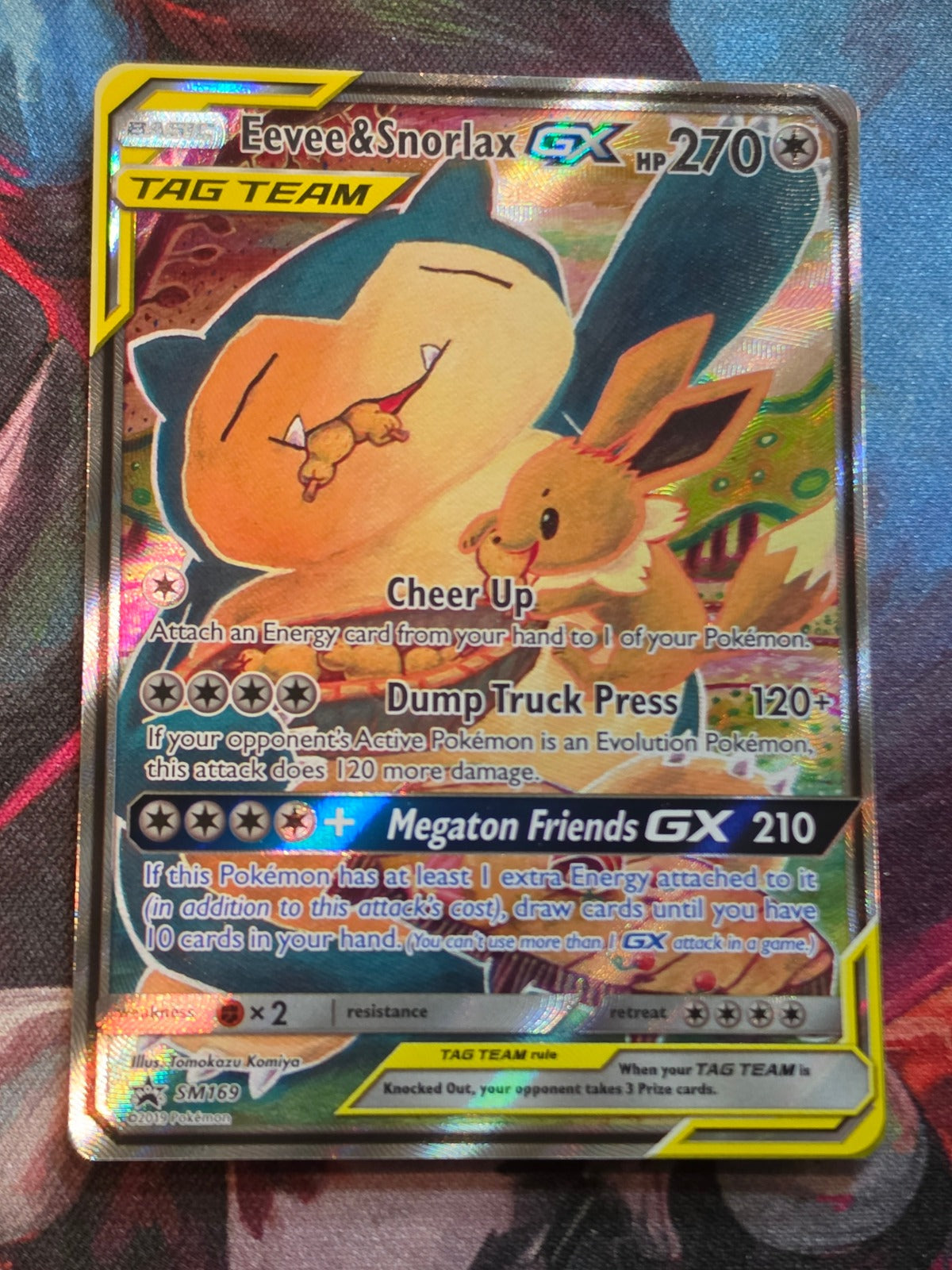 Eevee & Snorlax GX Promo SM Promos SM169 NM-/LP+ Pokemon