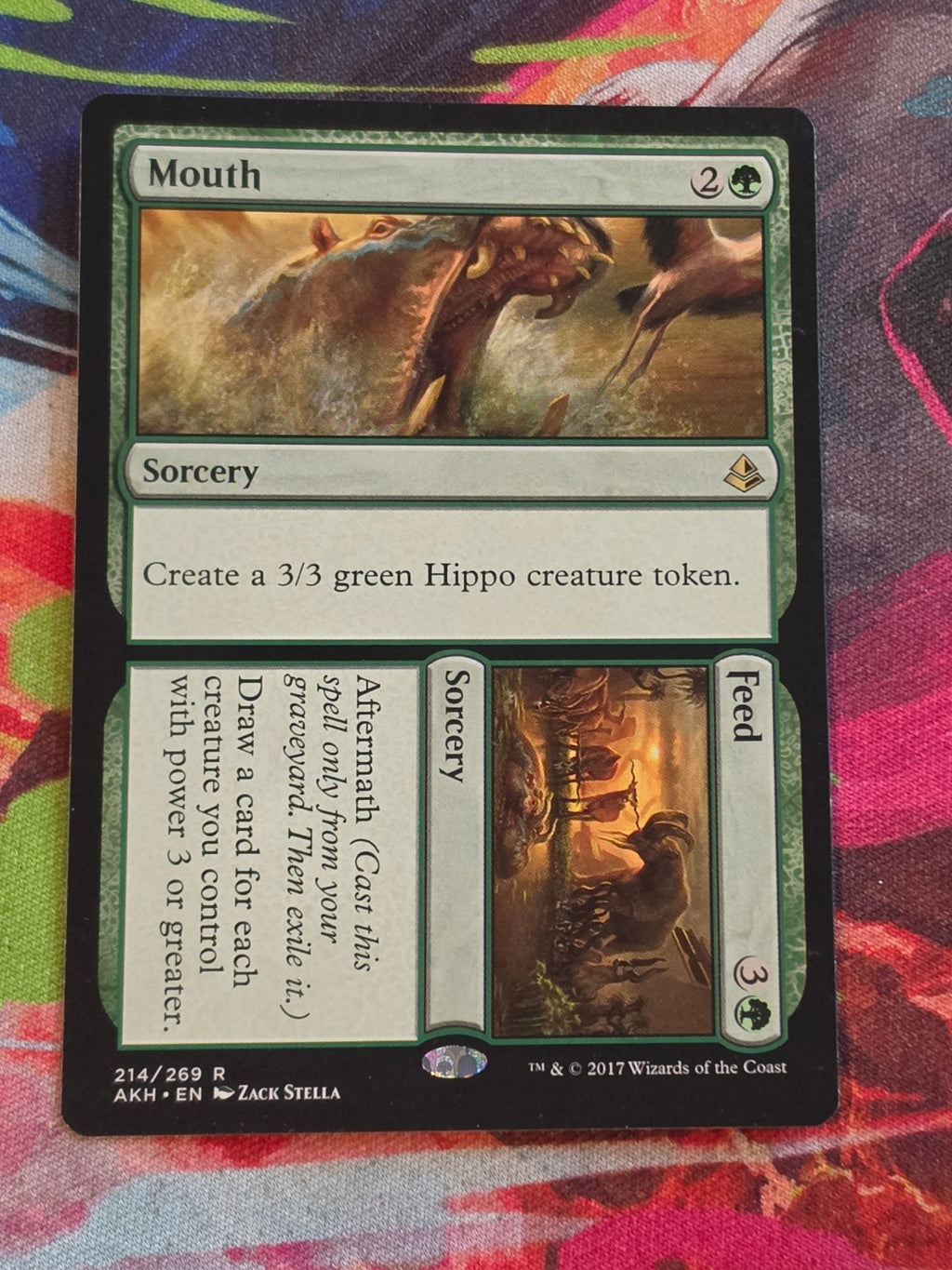 Mouth // Feed - 214 - Amonkhet - Rare - LP - MTG