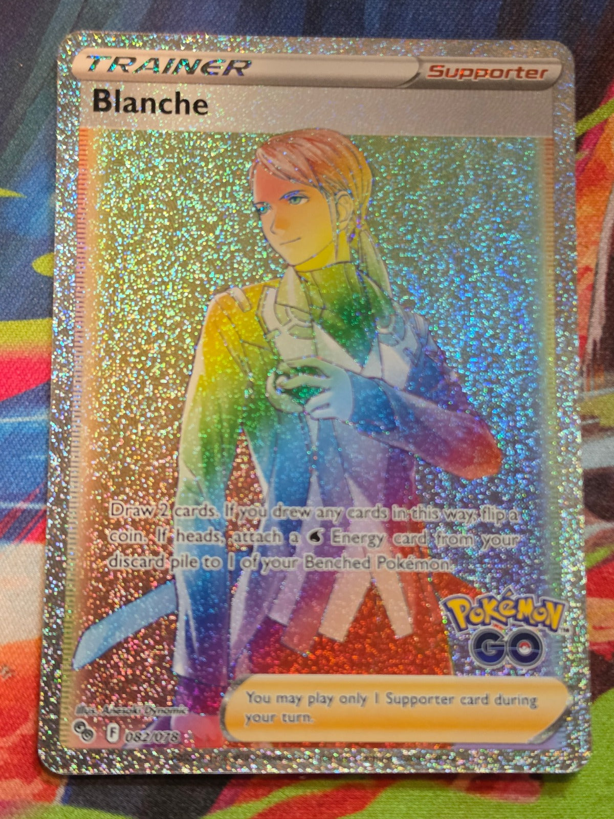 Blanche (Secret) Secret Rare Pokemon GO 082/078 NM Pokemon