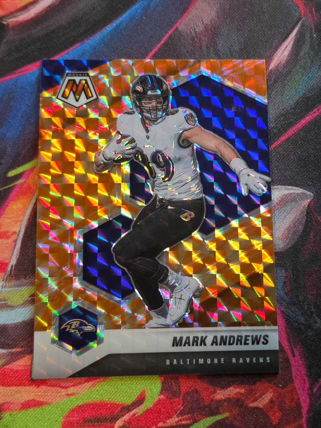 Mark Andrews 2021 Panini Mosaic - Prizm Reactive Orange 25 NM Football