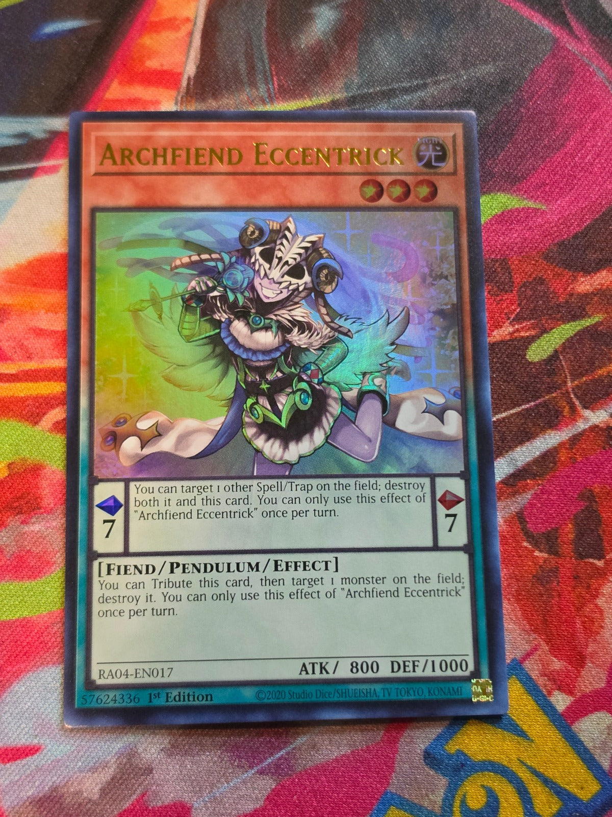 Archfiend Eccentrick (UR) Ultra Rare Quarter Century Stampede RA04-EN017 NM