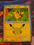 Pikachu - 027/128 - ME: 30th Celebration - Pikachu Rare - NM - Pokemon