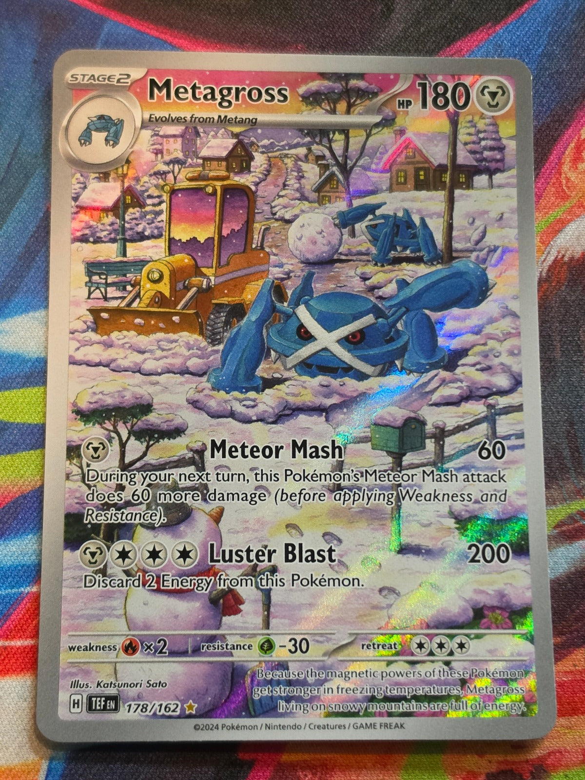 Metagross Illustration Rare SV05: Temporal Forces 178/162 NM Pokemon