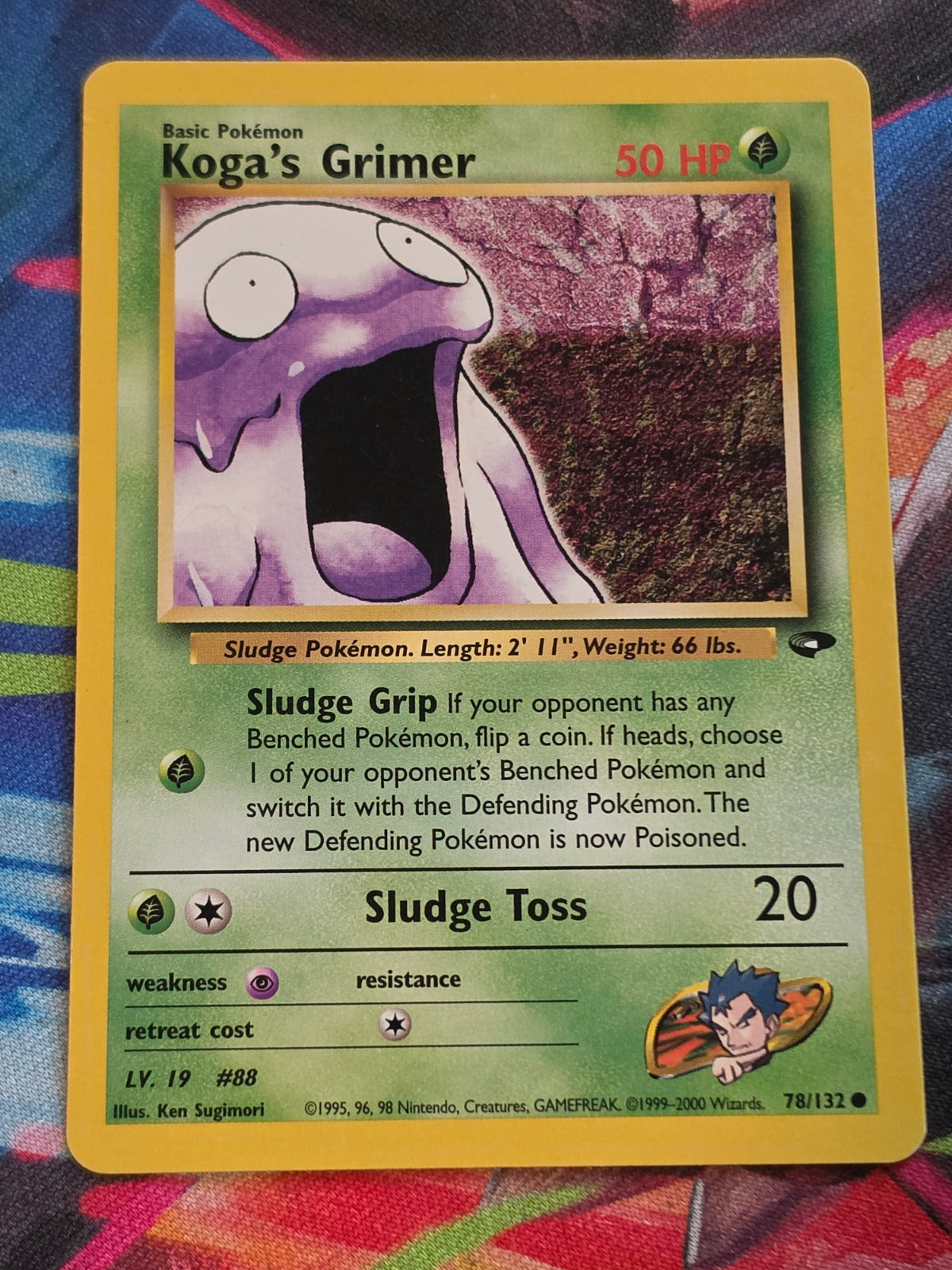 Koga's Grimer - 078/132 - Gym Challenge - Common - Unlimited - NM-/LP+ Pokemon