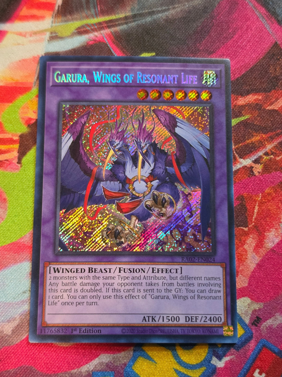 Garura, Wings of Resonant Life (Secret Rare) Secret Rare 25th Anniversary Rarity Collection II RA02-EN024 NM