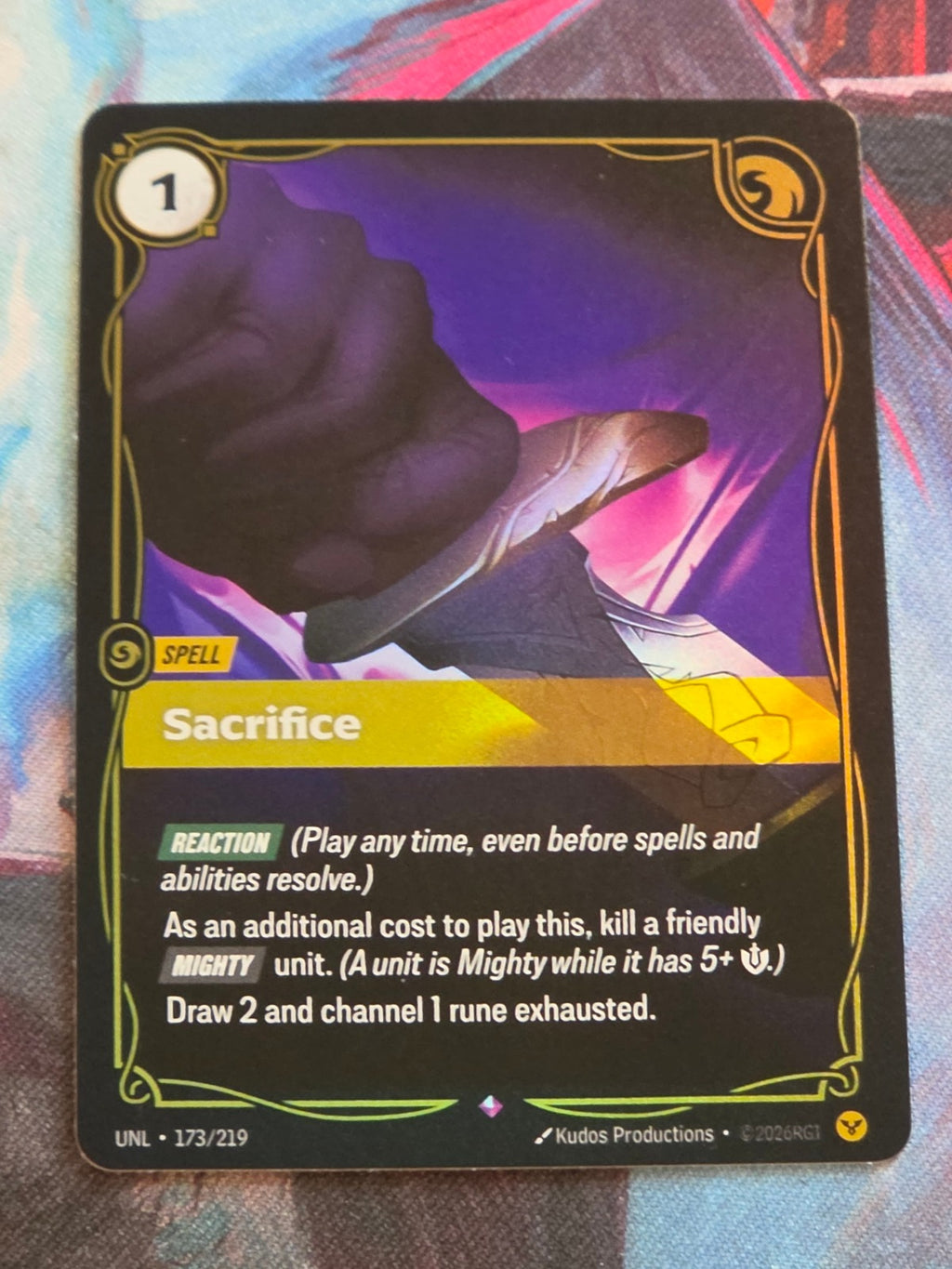 Sacrifice - 173/219 - Unleashed - Rare - NM