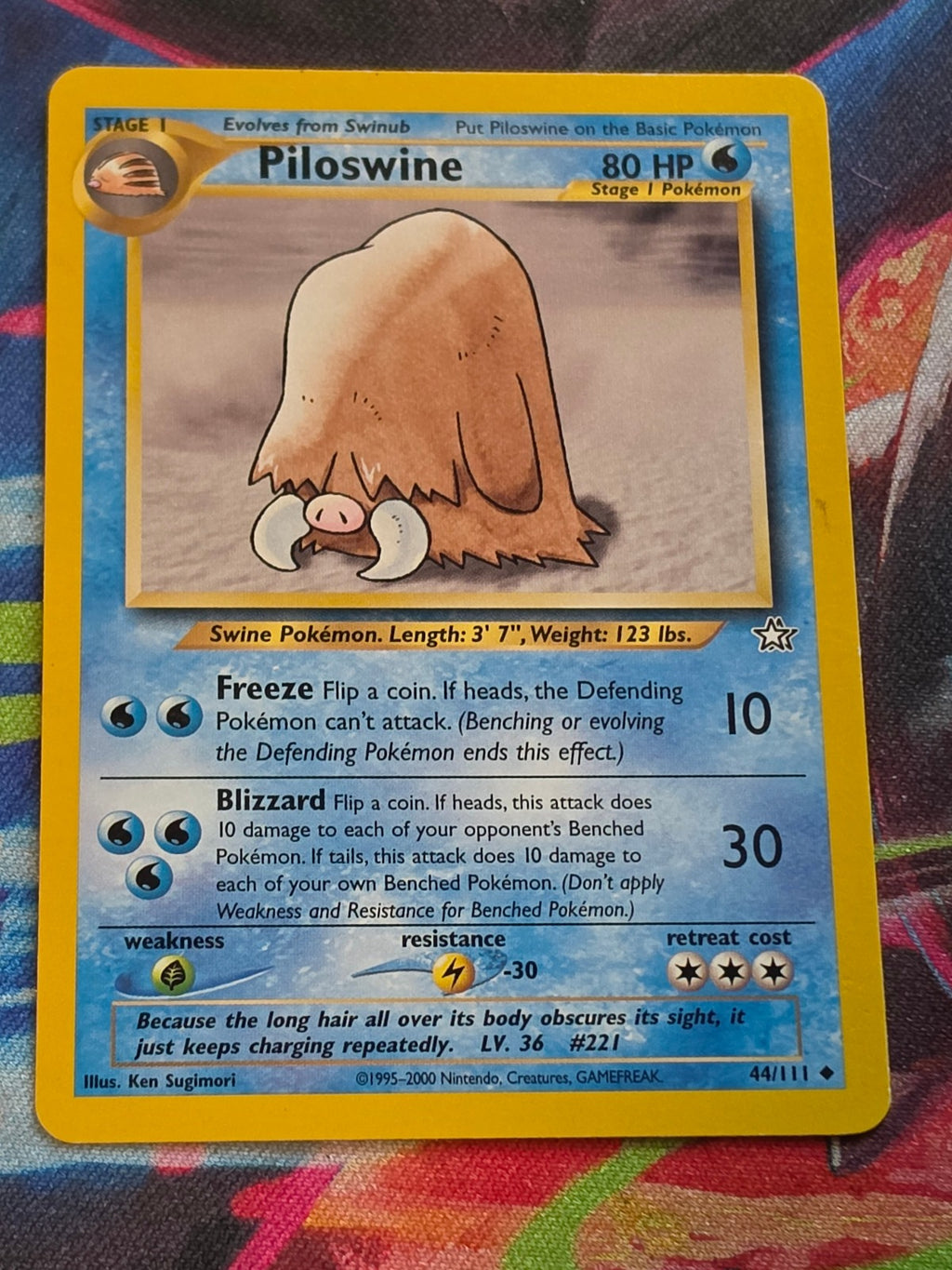 Piloswine - 044/111 - Neo Genesis - Uncommon - Unlimited - LP+ Pokemon