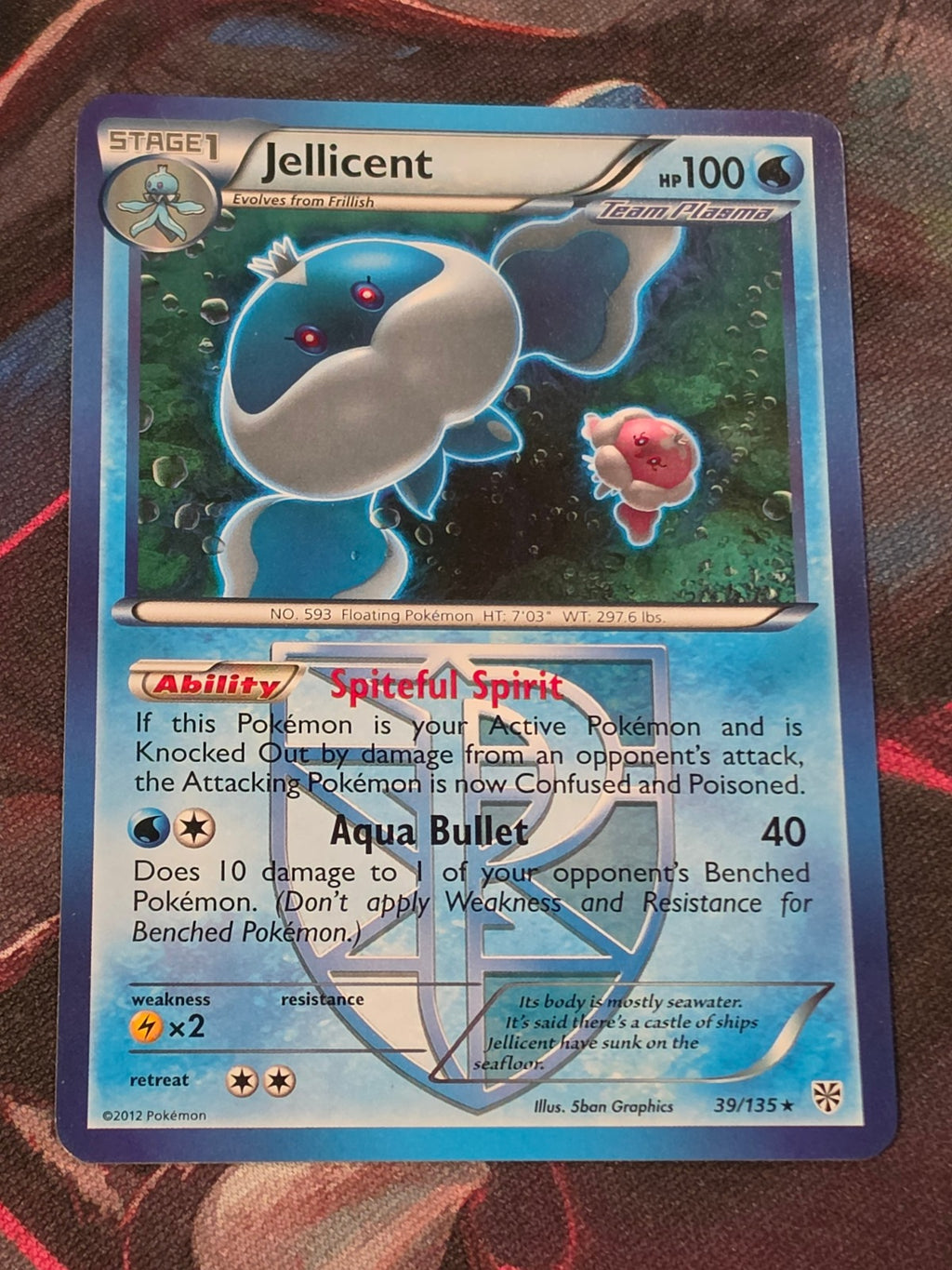 Jellicent (Team Plasma) - 39/135 - Plasma Storm - Rare - LP - Pokemon