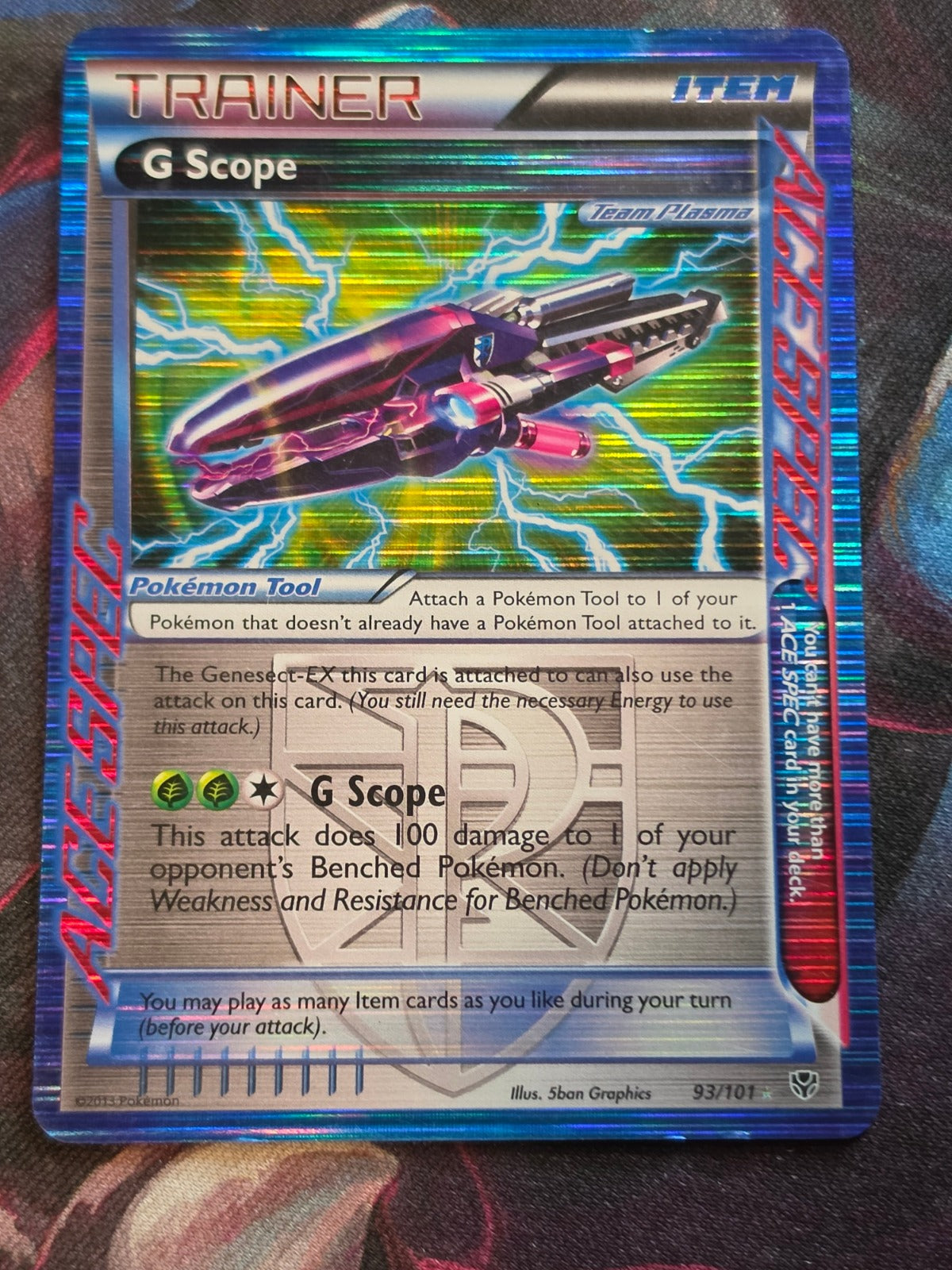 G Scope (Team Plasma) - 93/101 - Plasma Blast - Rare Ace - MP - Pokemon