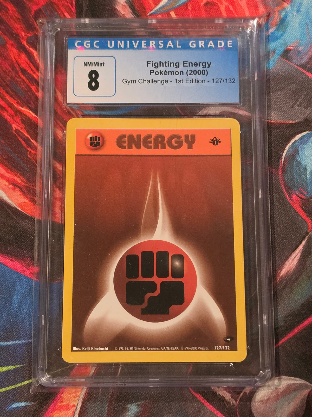 2000 Fighting Energy 127/132 1st Edition - CGC 8 - Gym Challenge - Pokemon