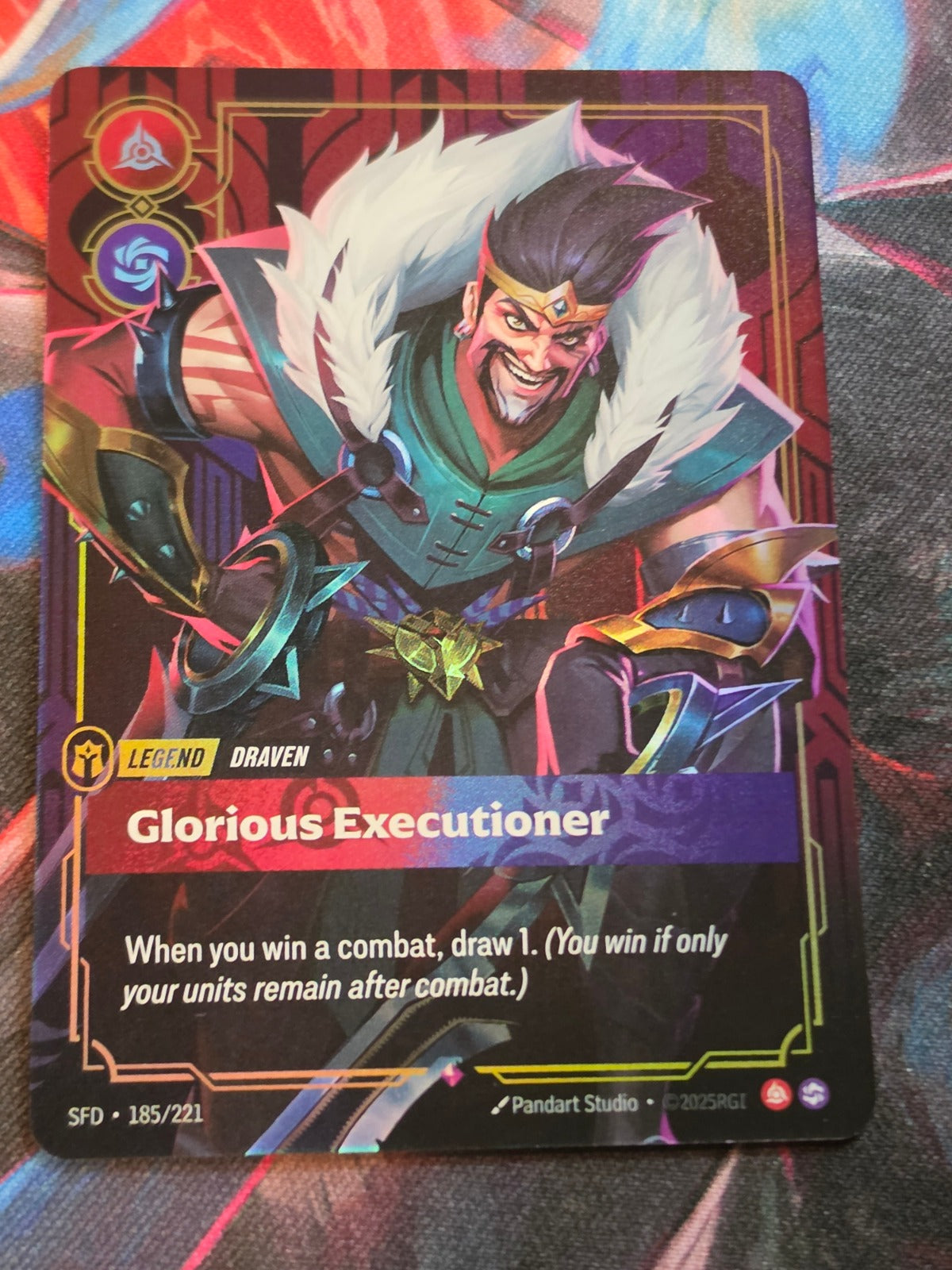 Draven, Glorious Executioner - 185/221 - Spiritforged - Rare - NM