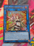 Hiita the Fire Charmer, Ablaze (UR) Ultra Rare Quarter Century Stampede RA04-EN074 NM