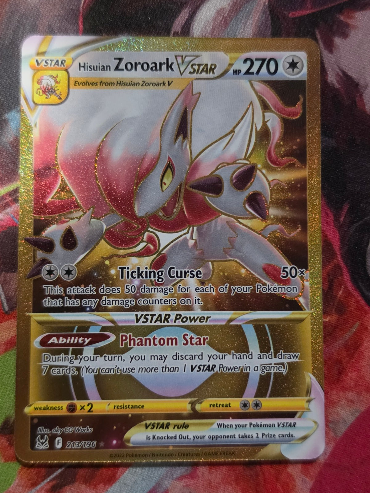 Hisuian Zoroark VSTAR (213) Secret Rare Lost Origin 213/196 NM Pokemon