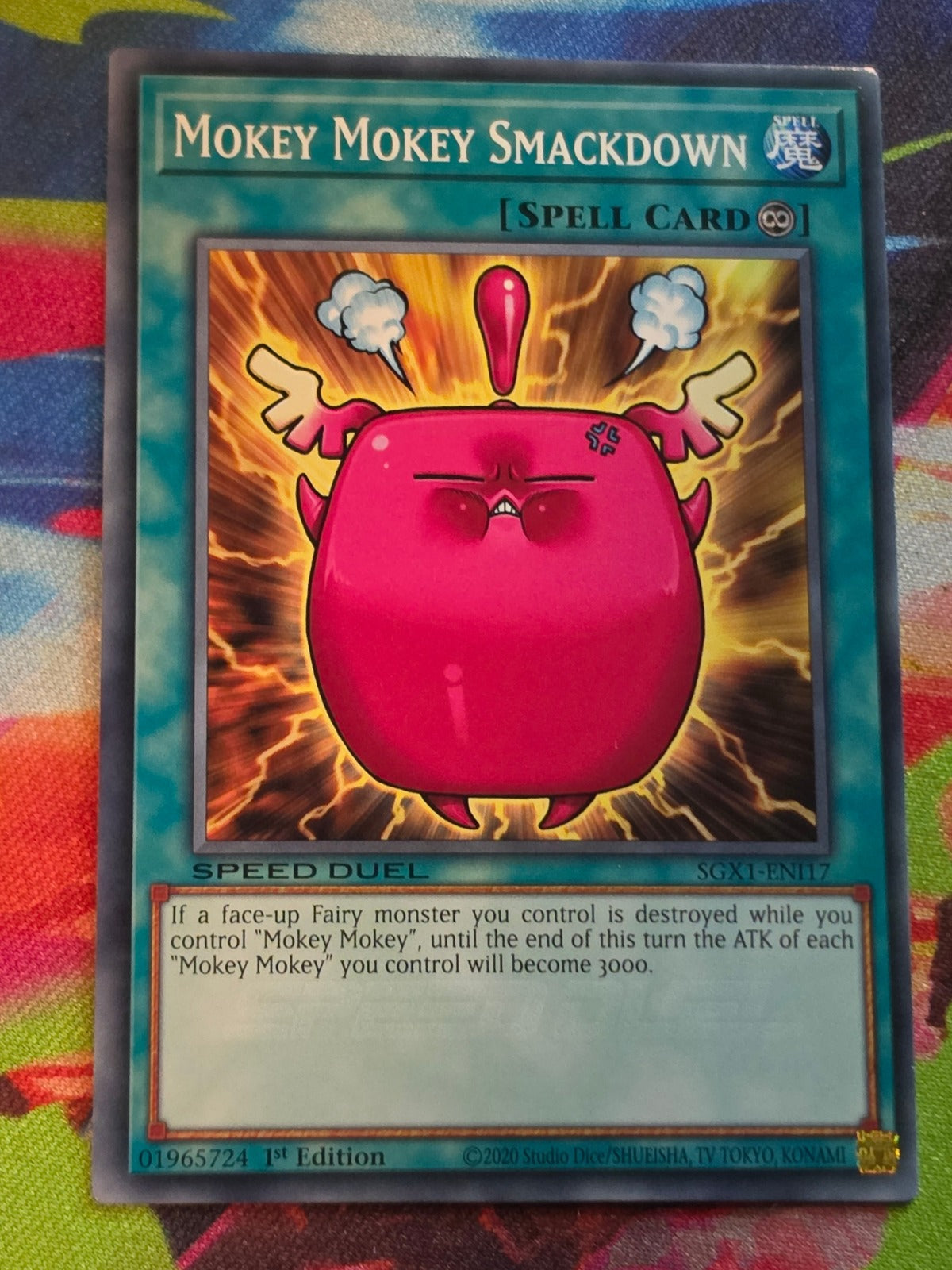 Mokey Mokey Smackdown Common Speed Duel GX: Duel Academy Box SGX1-ENI17 1st Edition LP Yu-Gi-Oh!
